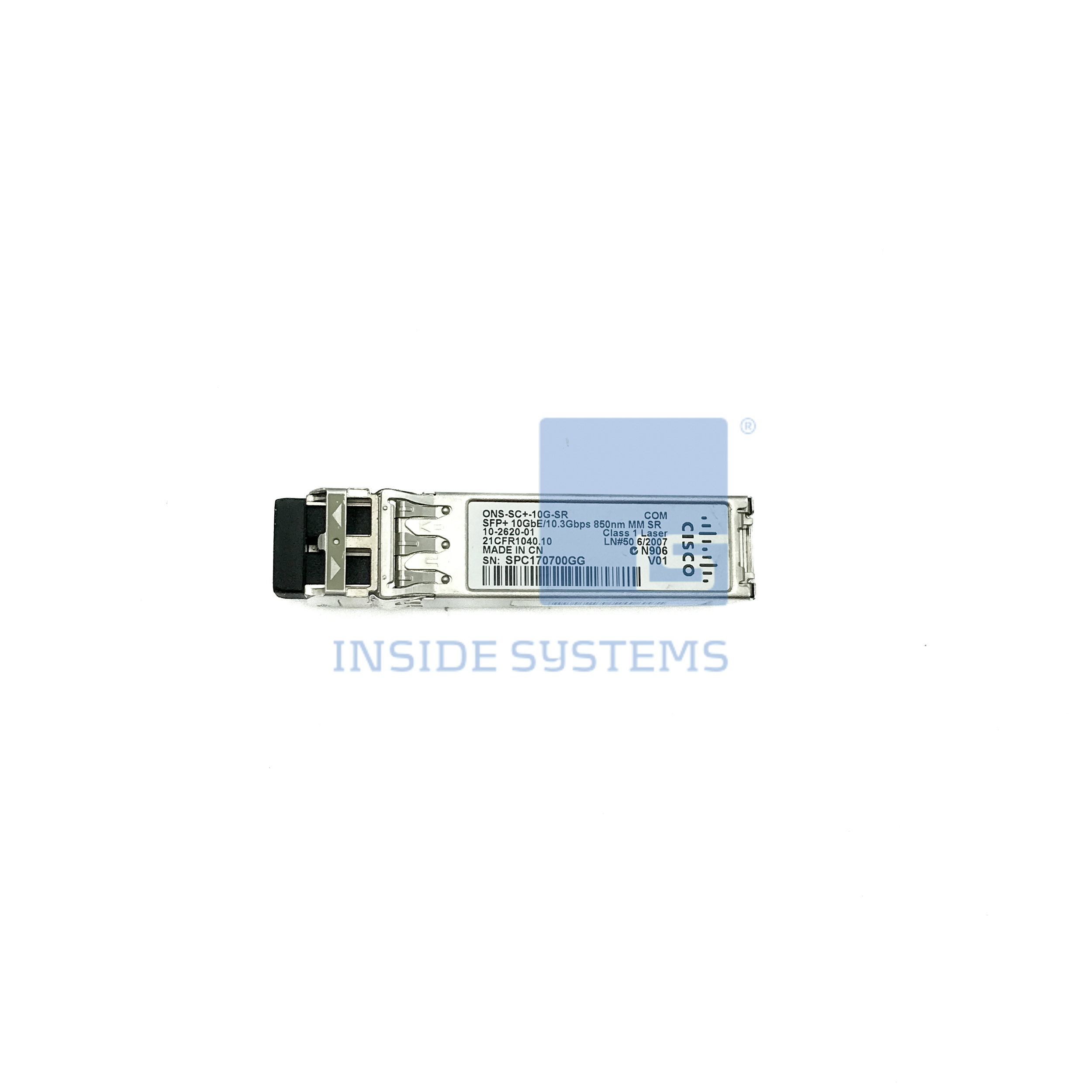 ONS-SC-10G-SR - 10G SFP+ SR MMF Extended Temp. 6 ONS SC 10G SR A