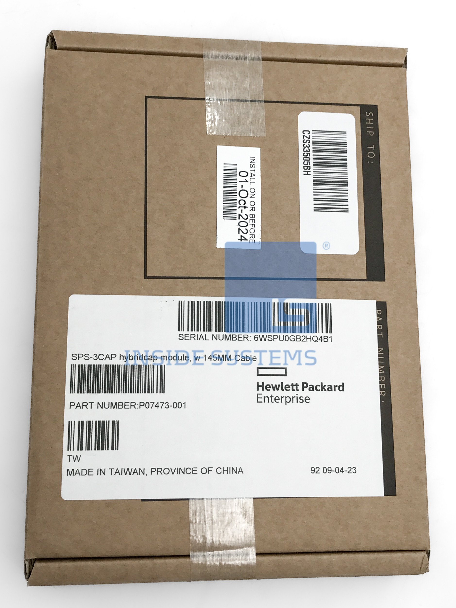 P07473-001-01 - HPE Smart Hybrid Capacitor w/ 145mm Cbl 6 P07473 001 01 A