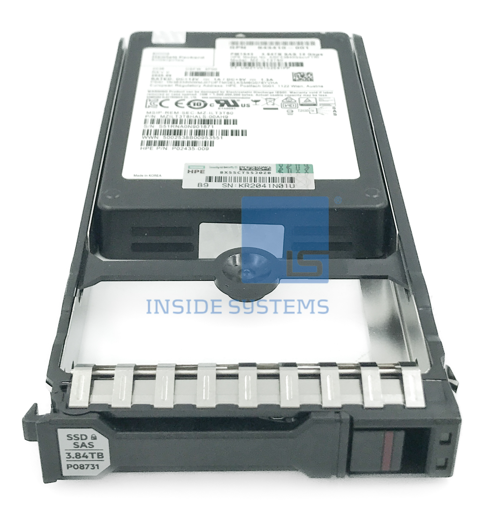 P08731-001 - 3PAR 3.84TB 12G SAS 2.5" FIPS SSD 4 P08731-001 - 3PAR 3.84TB 12G SAS 2.5" FIPS SSD - Image 2