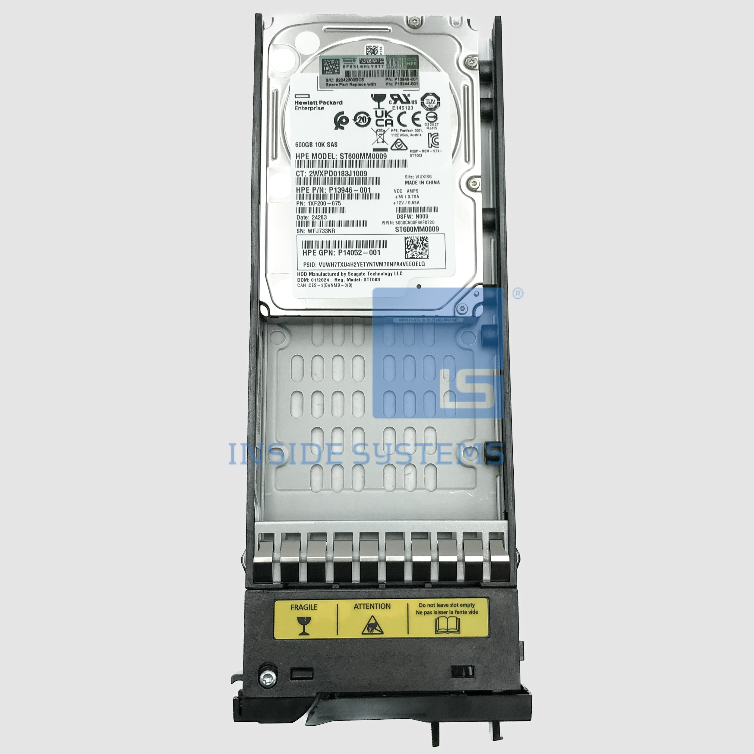P13244-001-02 - MSA 600GB 10K 12G M2 SAS 2.5" HDD 5 P13244-001-02 - MSA 600GB 10K 12G M2 SAS 2.5" HDD - Image 3