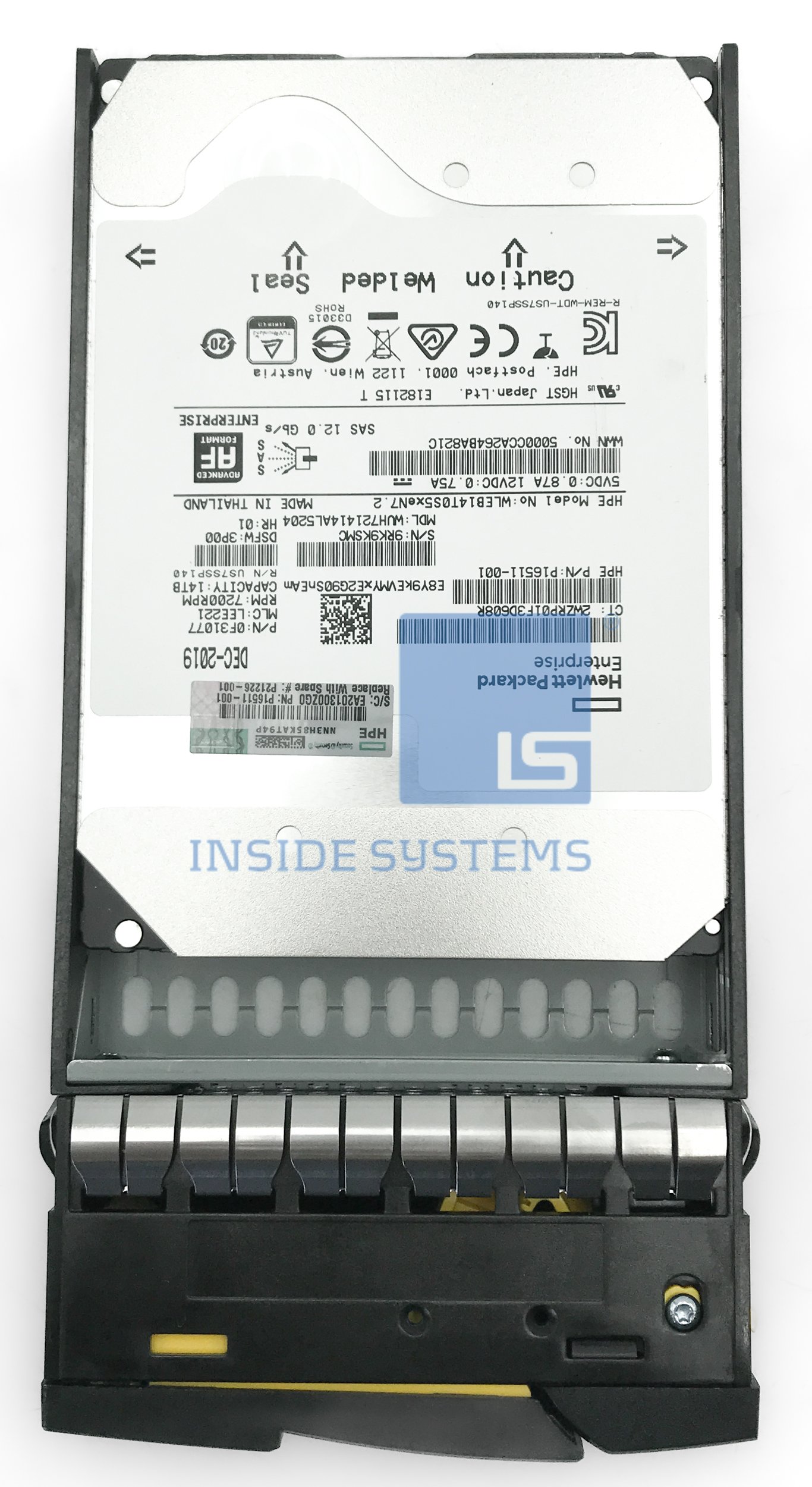 P21226-001-01 - HPE 3PAR 14TB 7.2K SAS 3.5" HDD 8 P21226 001 01 A