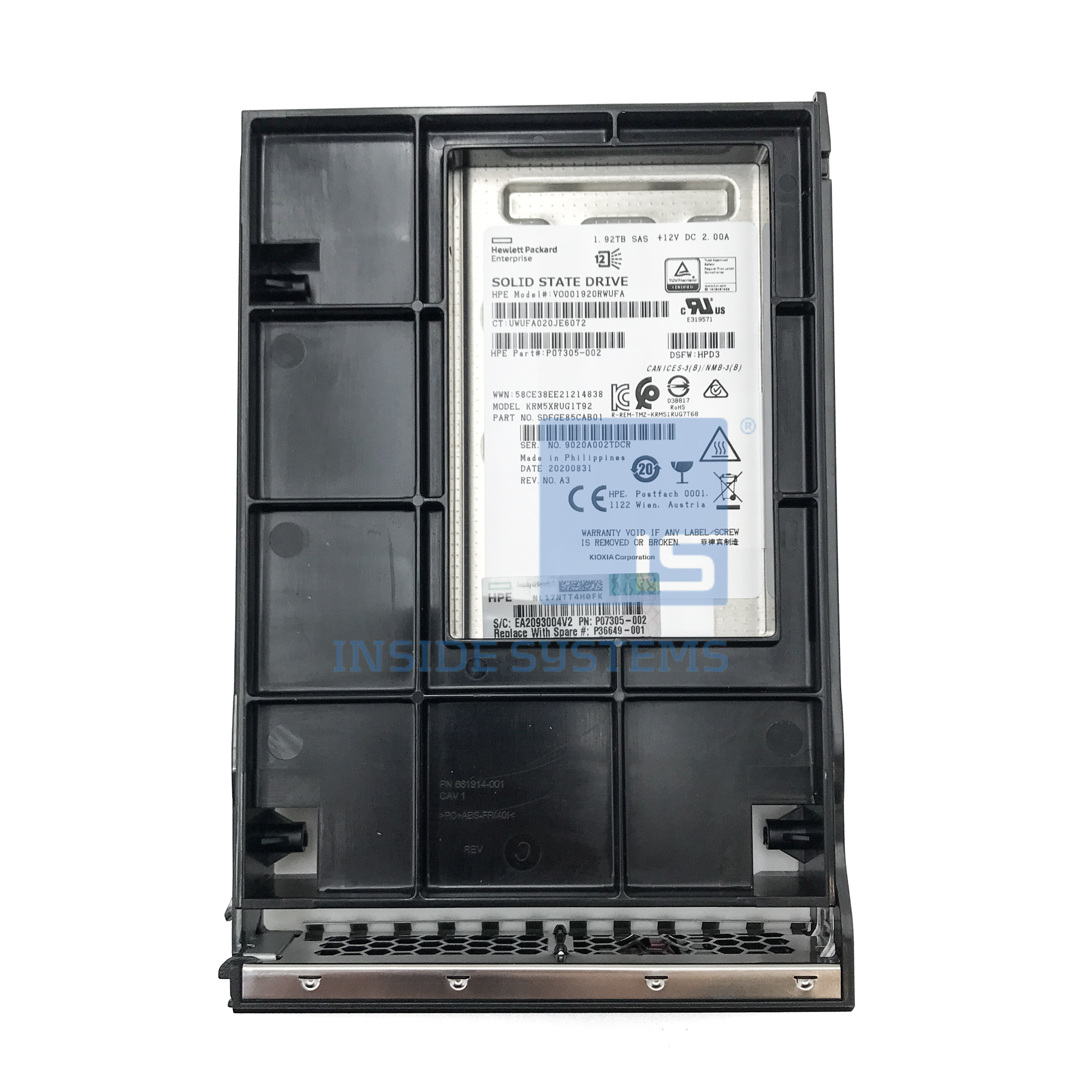 P36649-001-02 - 1.92TB 12G RI DS LPC SAS 3.5" SSD 3 P36649-001-02 - 1.92TB 12G RI DS LPC SAS 3.5" SSD