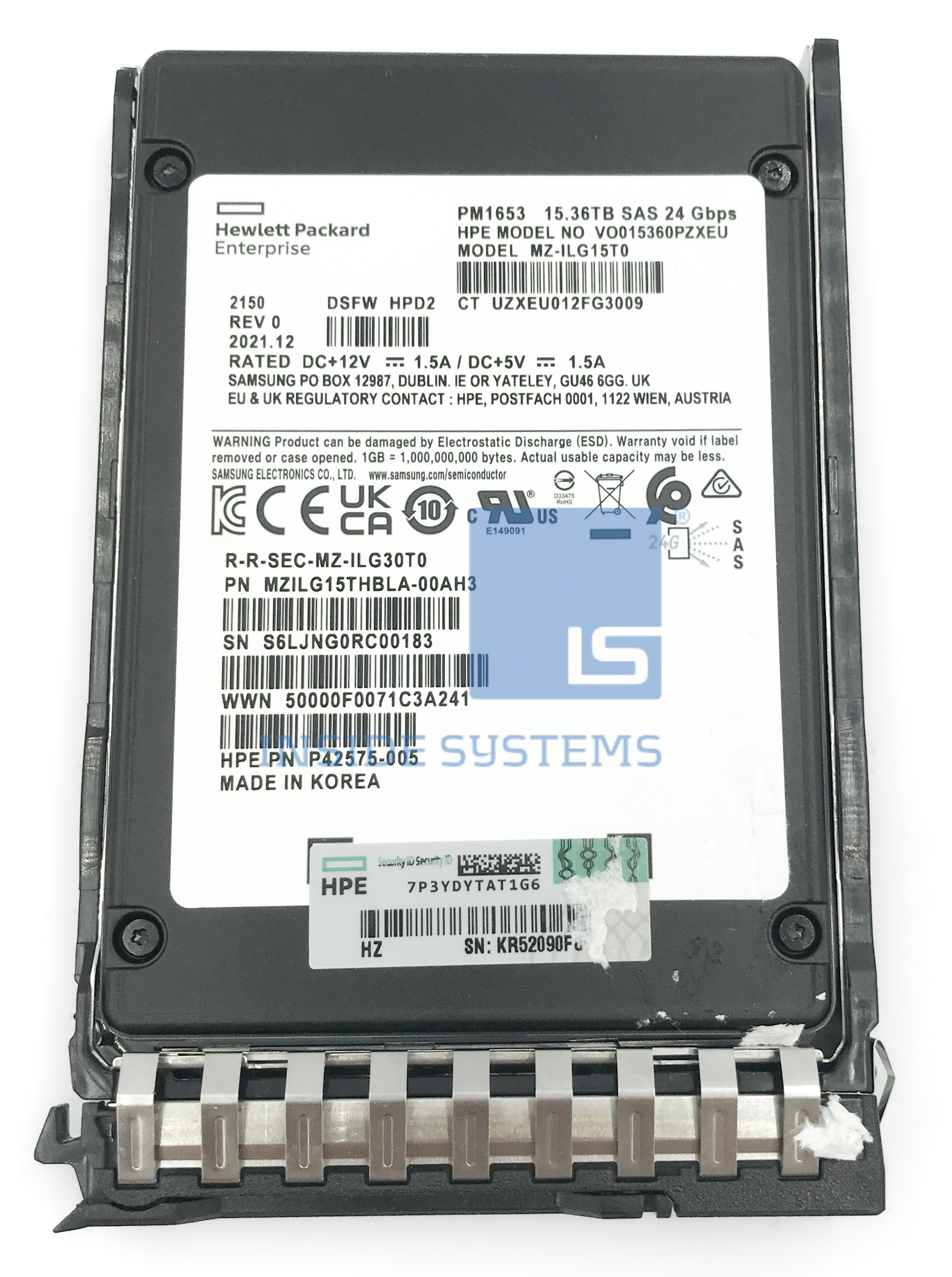 P49743-001 - 15.36TB 24G RI MV BC SAS 2.5" SSD 3 P49743-001 - 15.36TB 24G RI MV BC SAS 2.5" SSD