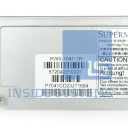 Alternative view of PWS-704P-1R - Supermicro 750W PSU SERVERS