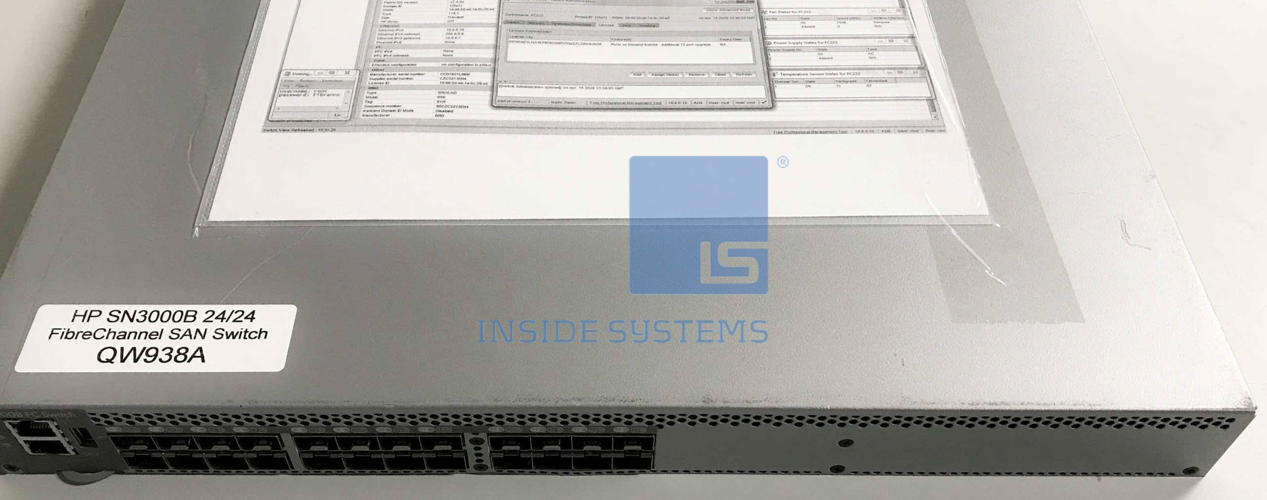 QW938A - HP SN3000B 16GB 24/24-Port FC Switch 1 QW938A - HP SN3000B 16GB 24/24-Port FC Switch