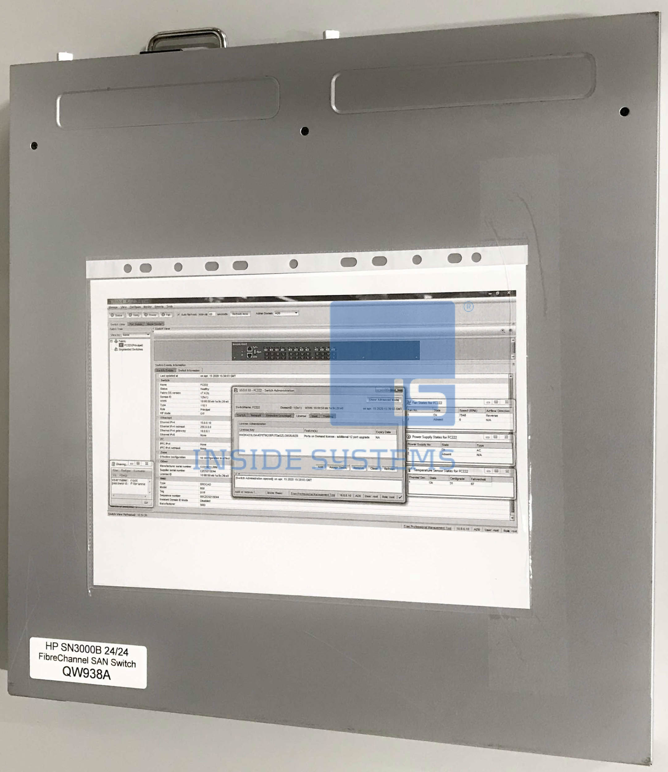 QW938A - HP SN3000B 16GB 24/24-Port FC Switch 2 QW938A - HP SN3000B 16GB 24/24-Port FC Switch - Image 2