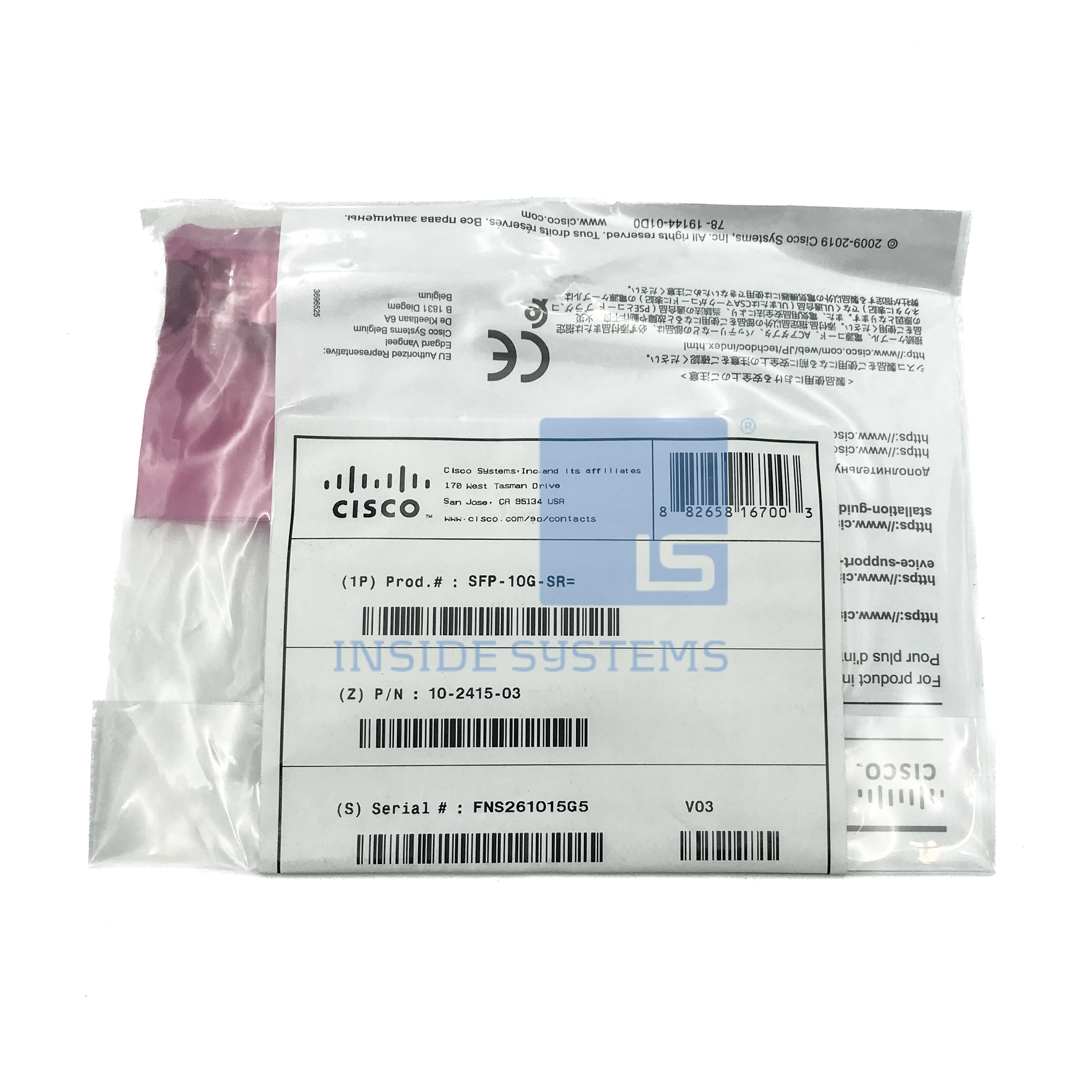 SFP-10G-SR-01 - 10G SFP+ SR 850nm 300m MMF 3 SFP-10G-SR-01 - 10G SFP+ SR 850nm 300m MMF