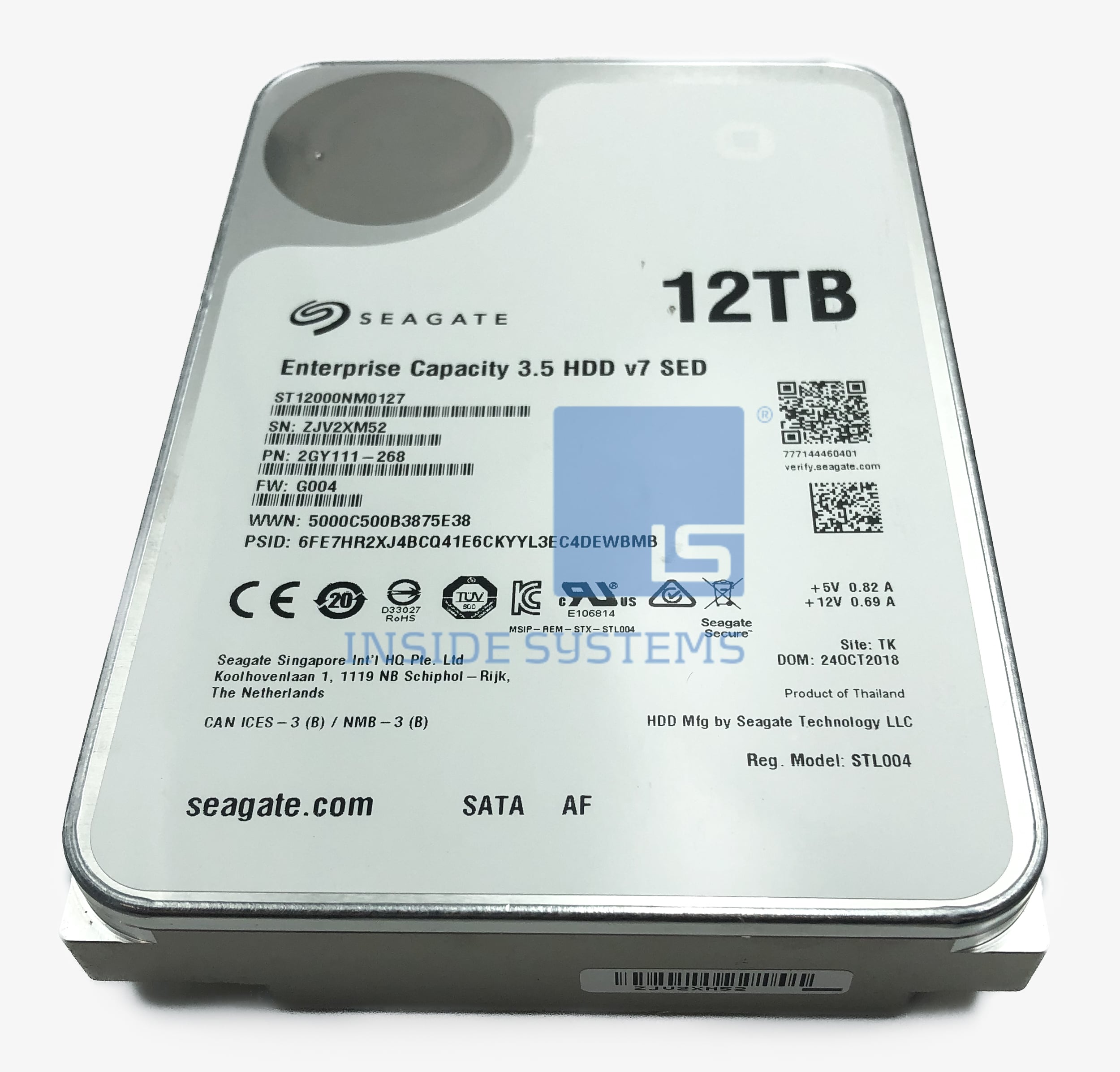 ST12000NM0127 - Seagate 12TB 7.2K 6G SATA SED 3.5" HDD 6 ST12000NM0127 - Seagate 12TB 7.2K 6G SATA SED 3.5" HDD - Image 4