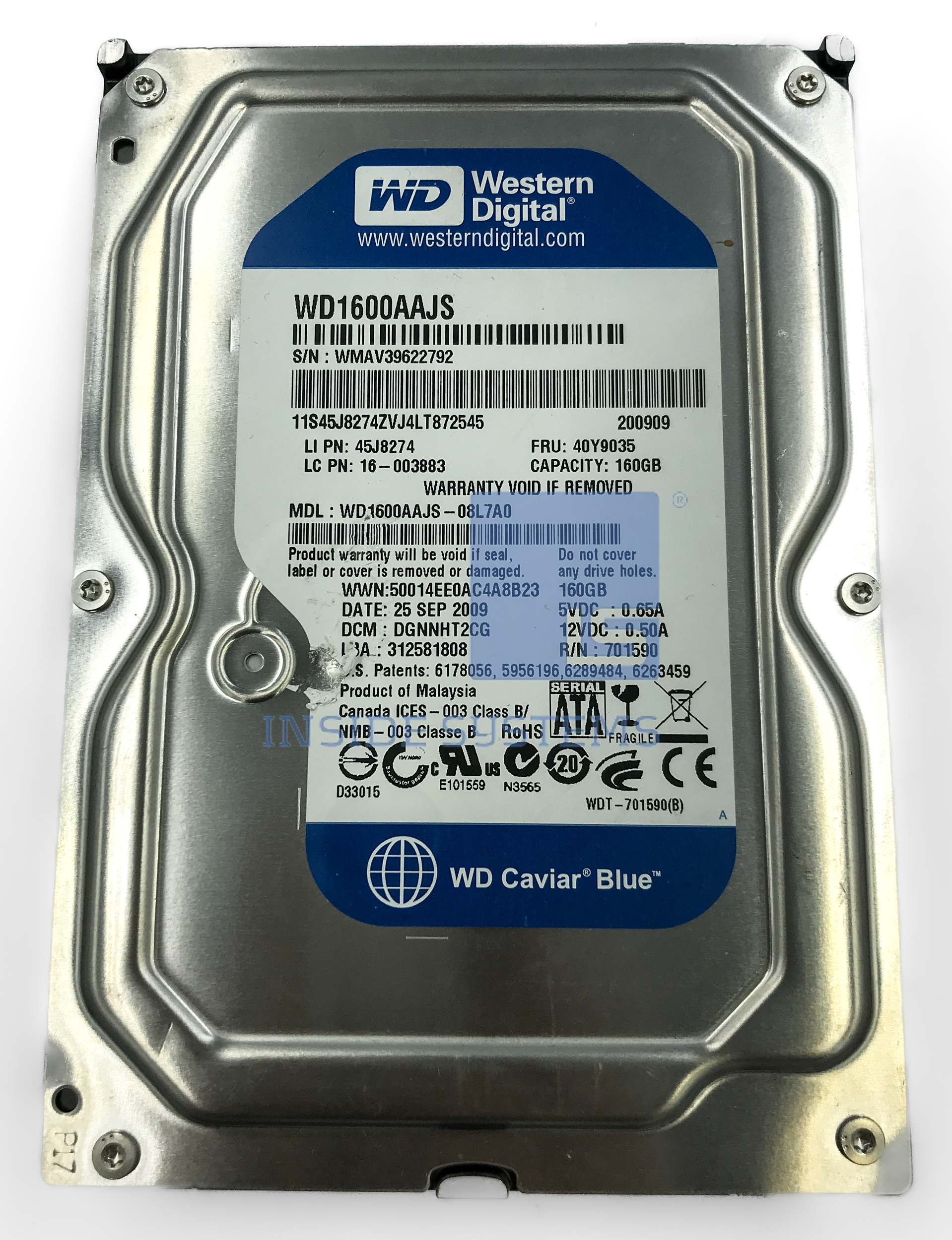 WD1600AAJS A