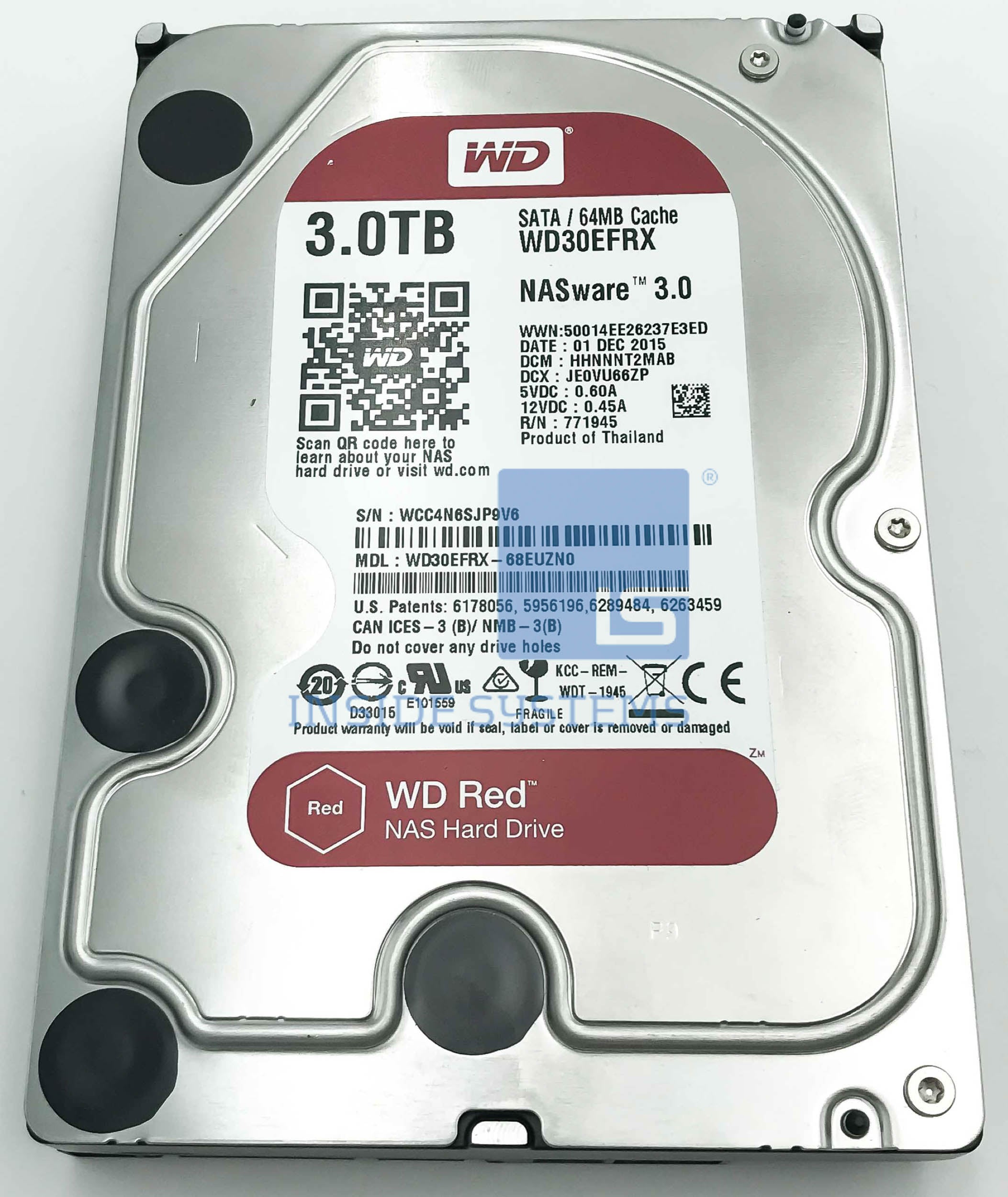 WD30EFRX-68E - 3TB SATA 3.5