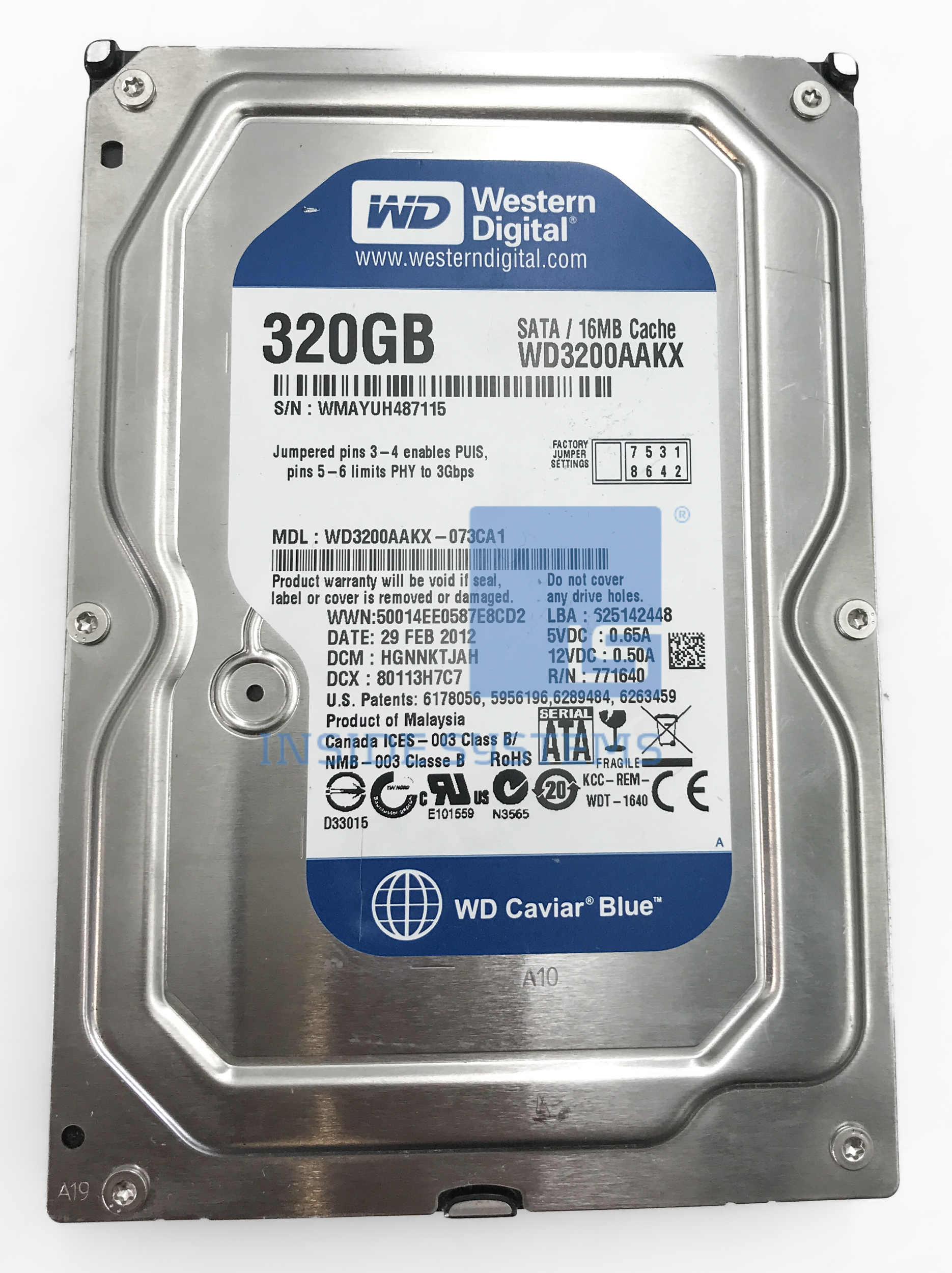 WD3200AAKX A