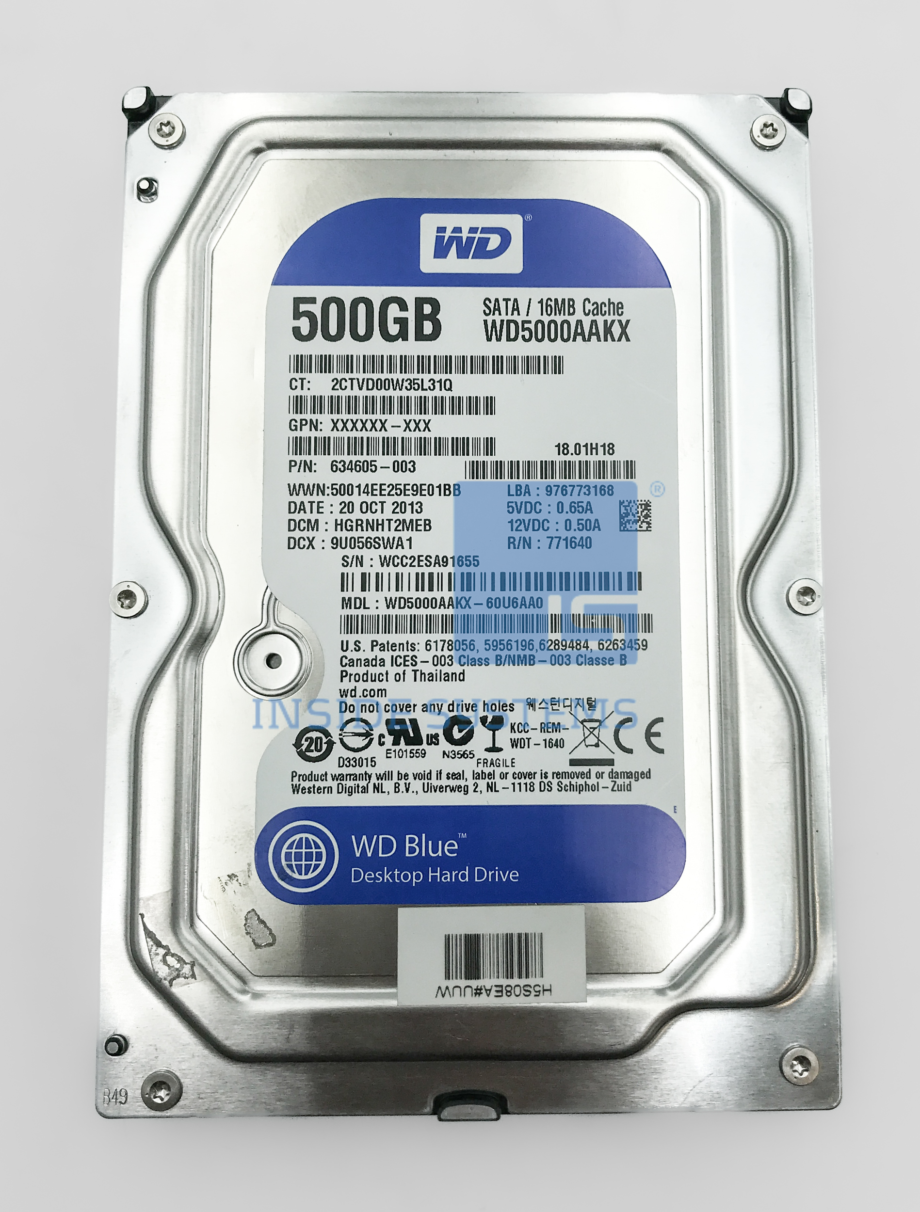 WD5000AAKS A