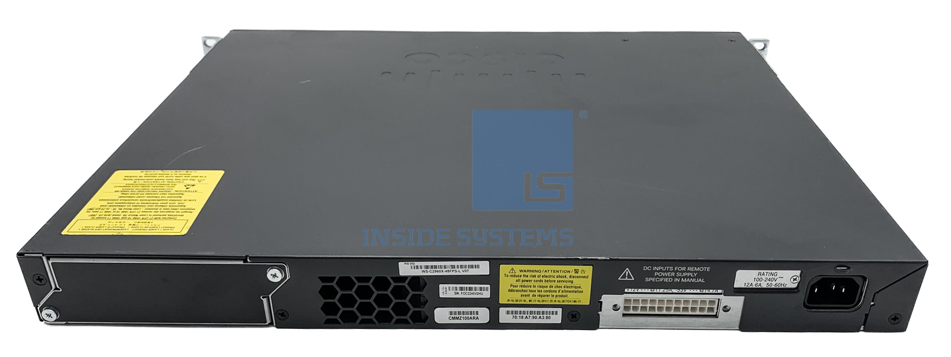 WS-C2960X-48FPS-L - 2960X 48GE PoE 740W 4SFP LanBase 3 WS-C2960X-48FPS-L - 2960X 48GE PoE 740W 4SFP LanBase - Image 2