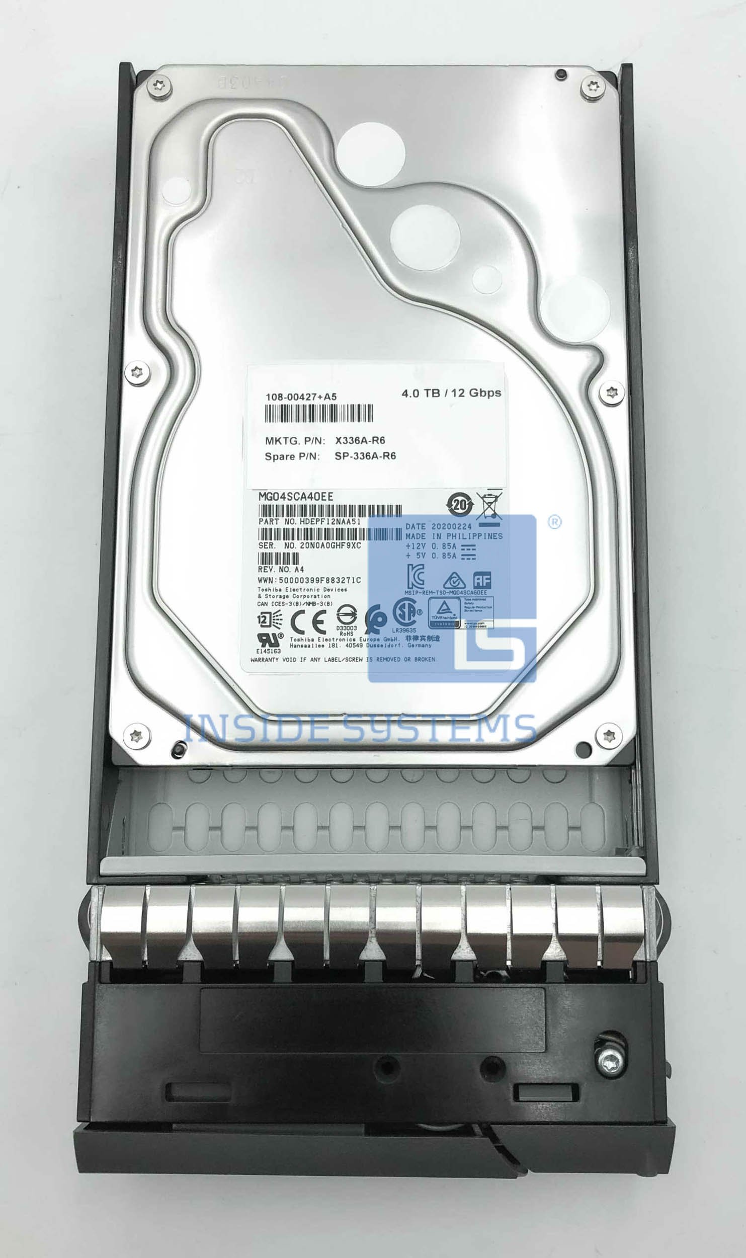 nao③ NETAPP X336A-R6 - NetApp 4TB NL-SAS 12G 7.2K LFF HDD