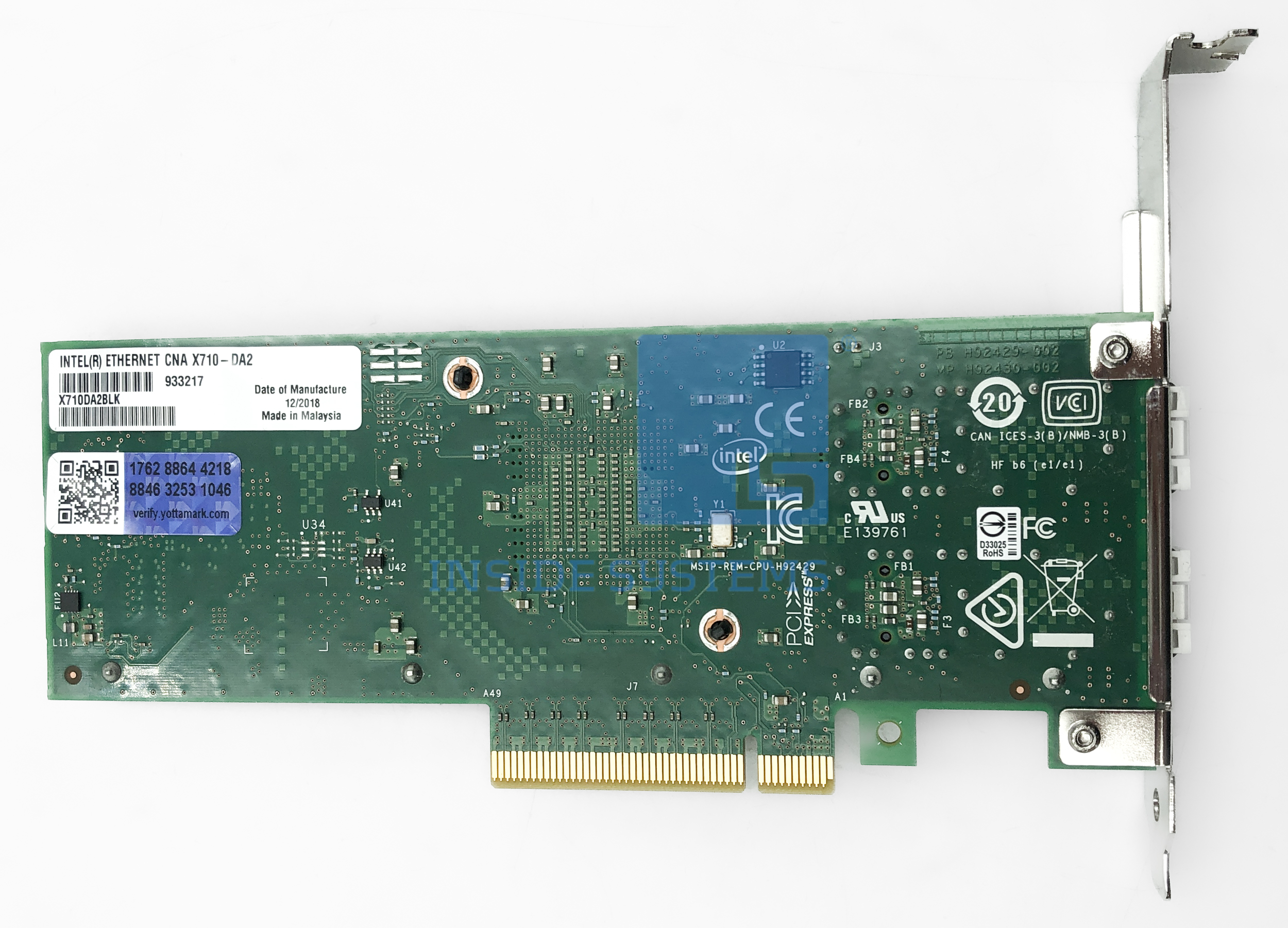 X710-DA2 - Intel X710-DA2 10Gb 2P SFP+ Both Bracket 3 X710-DA2 - Intel X710-DA2 10Gb 2P SFP+ Both Bracket - Image 2
