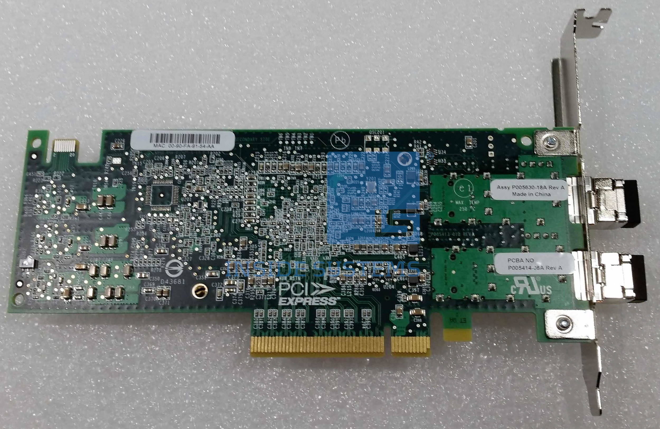 00RX882 - 10Gb 2-Port PCIe2 (x8) Ethernet SR 2 00RX882 - 10Gb 2-Port PCIe2 (x8) Ethernet SR