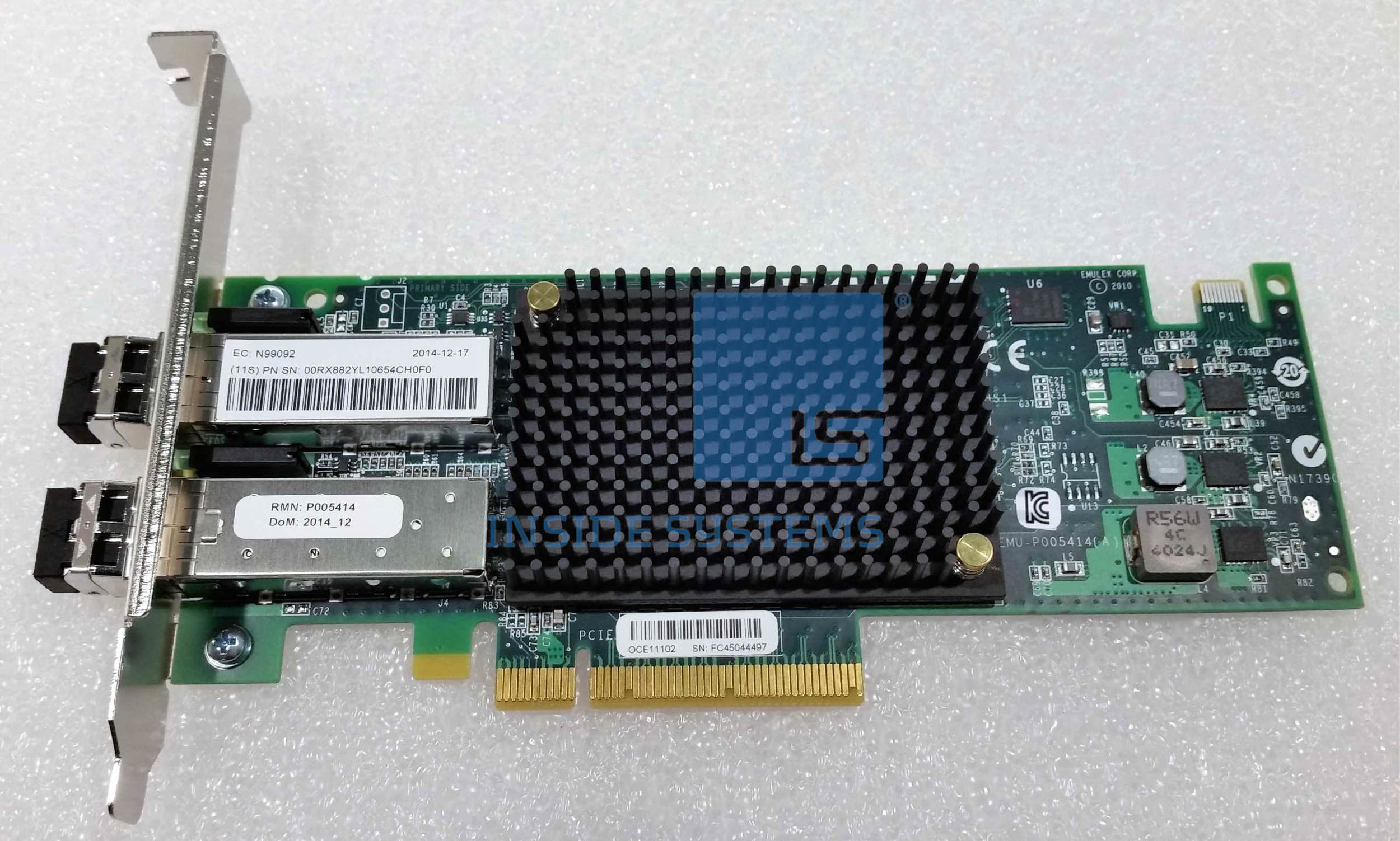00RX882 - 10Gb 2-Port PCIe2 (x8) Ethernet SR 3 00RX882 - 10Gb 2-Port PCIe2 (x8) Ethernet SR - Image 2