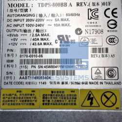 45W8841 - 800W EXP2512/EXP2524 PSU 2072-SEU 4 45W8841 B 1