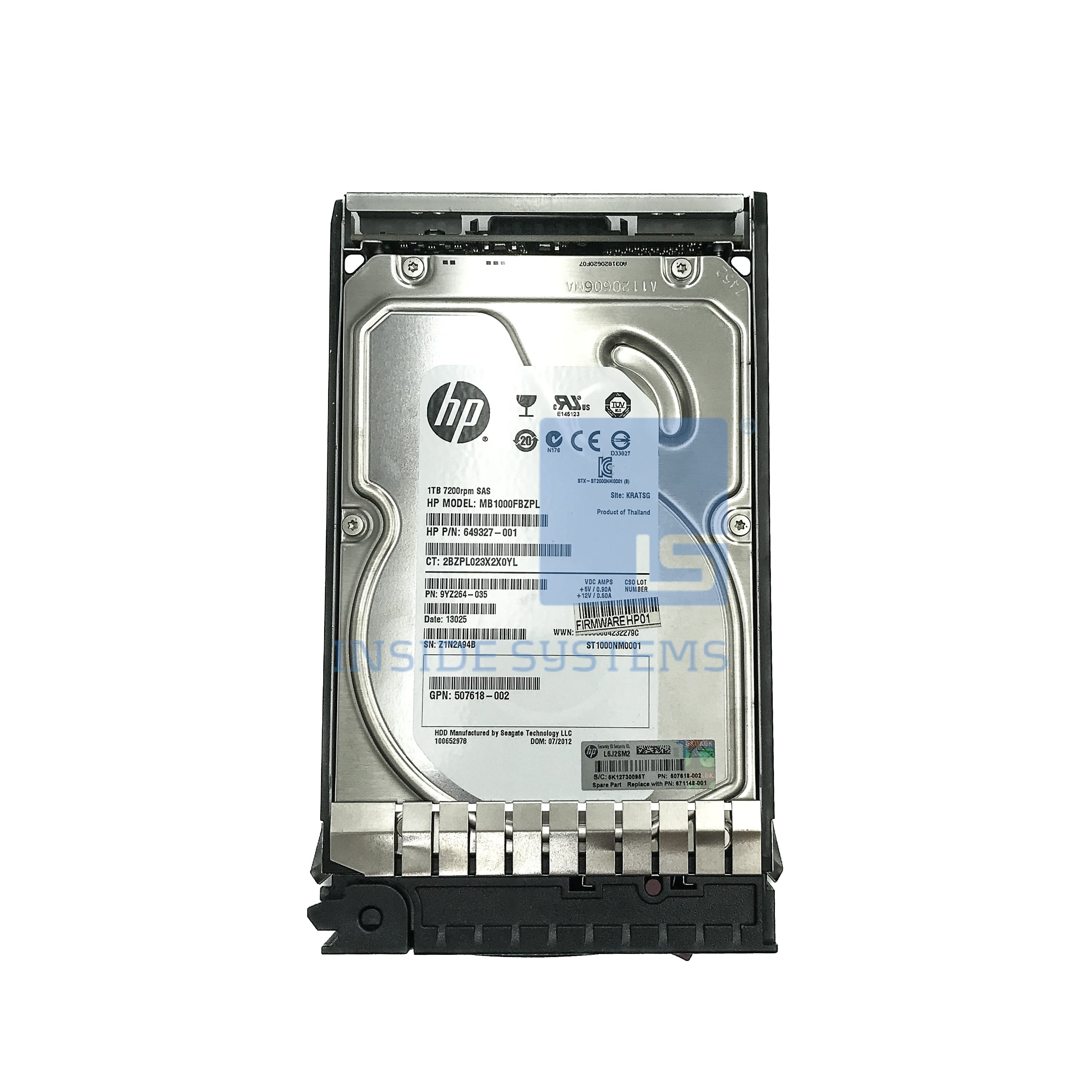 671148-001 - EVA M6412A 1TB FATA Drive 3 671148-001 - EVA M6412A 1TB FATA Drive