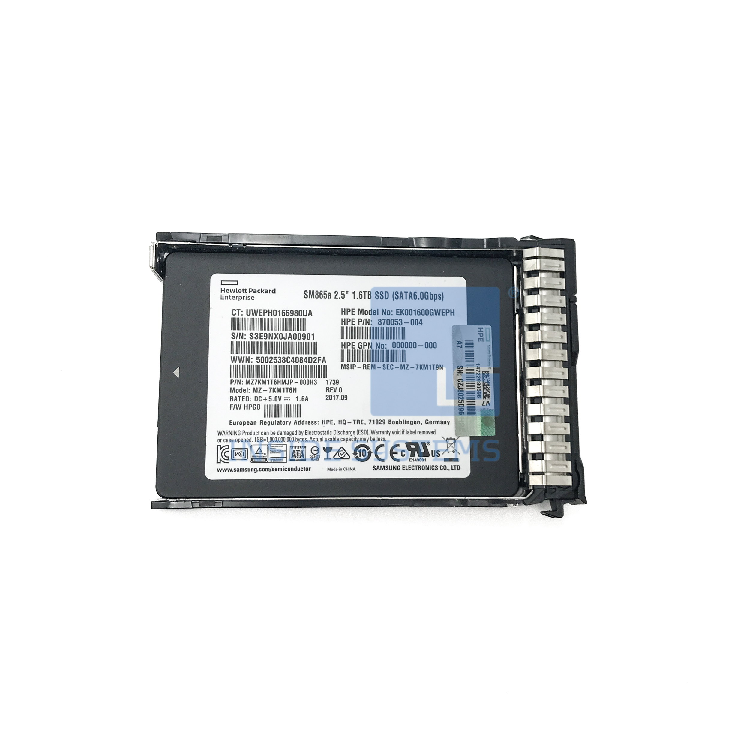 872363-B21 - 1.6TB 6G WI DS SC SATA 2.5" SSD 1 872363-B21 - 1.6TB 6G WI DS SC SATA 2.5" SSD