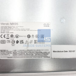 Alternative view of MX95-HW - Meraki 4x1GE 2x10GE SFP+ WAN Security