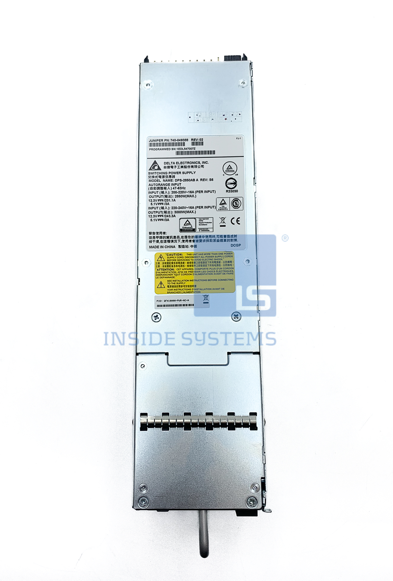QFX10000-PWR-AC - QFX10000 2700W AC Power Supply 2 QFX10000-PWR-AC - QFX10000 2700W AC Power Supply - Image 2