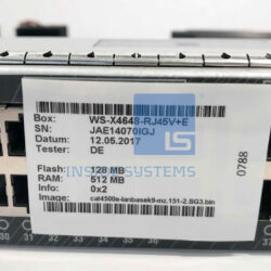 WS-X4648-RJ45V+E - 4500E 48x1GE PoE+ RJ45 Line Card 6 WS X4648 RJ45VE B 1