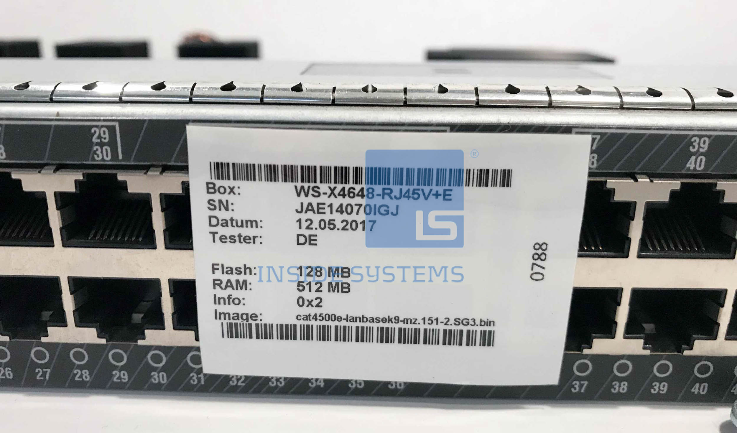 WS-X4648-RJ45V+E - 4500E 48x1GE PoE+ RJ45 Line Card 3 WS-X4648-RJ45V+E - 4500E 48x1GE PoE+ RJ45 Line Card - Image 2