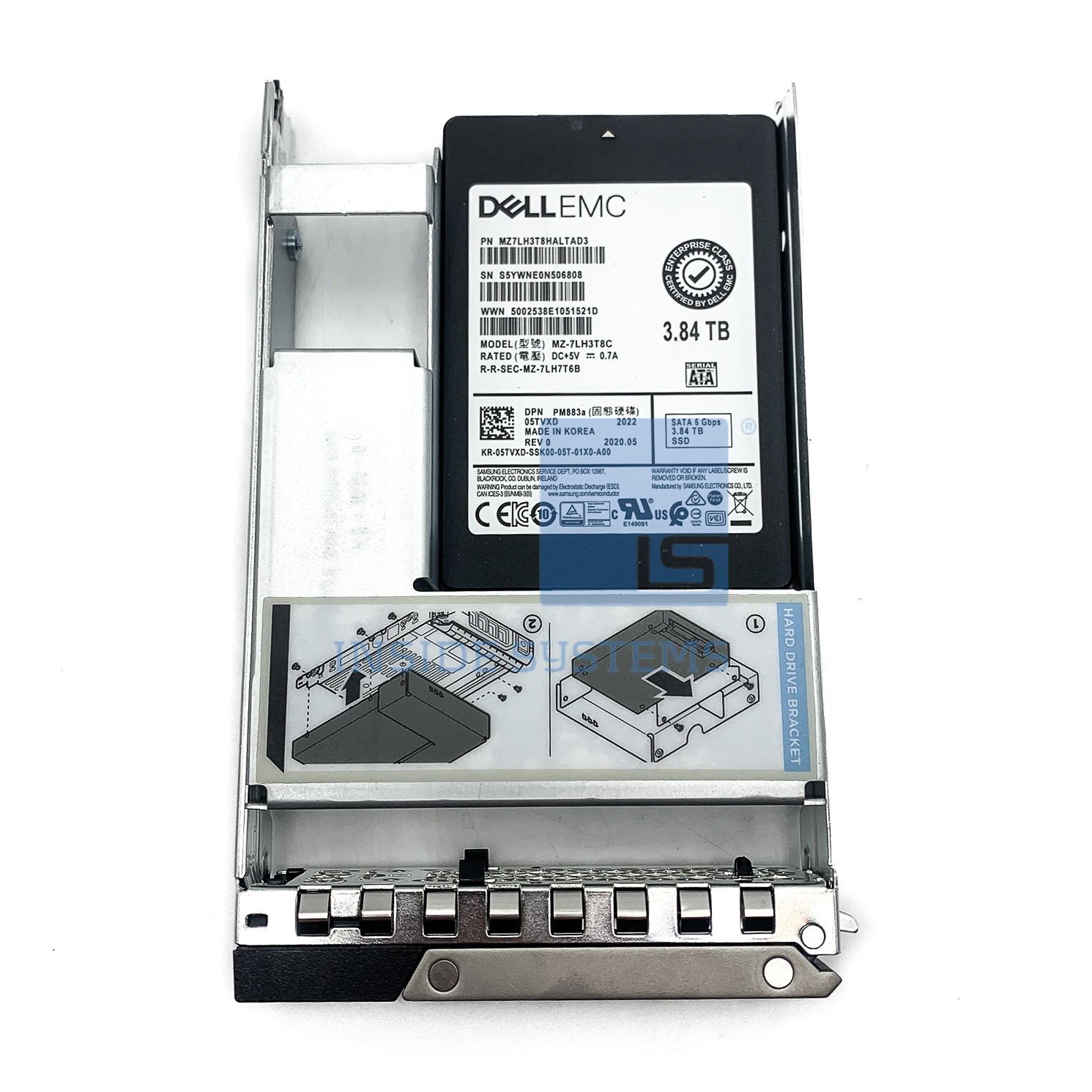 5TVXD-04 - DELL 3.84TB 6G RI TLC SATA 2.5" SSD 1 5TVXD-04 - DELL 3.84TB 6G RI TLC SATA 2.5" SSD