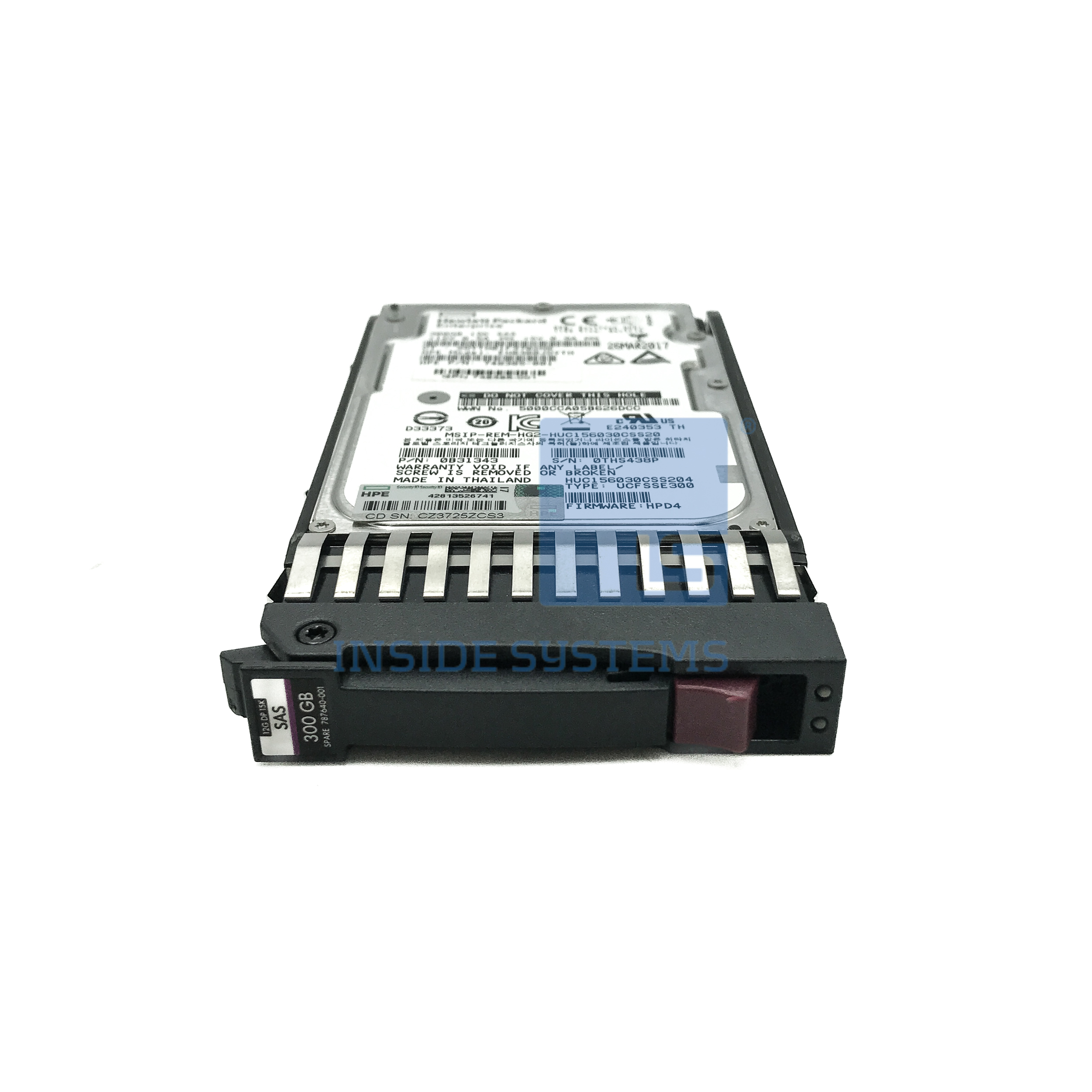787640-001 - MSA 300GB 15K 12G SAS 2.5" HDD 4 787640-001 - MSA 300GB 15K 12G SAS 2.5" HDD - Image 2