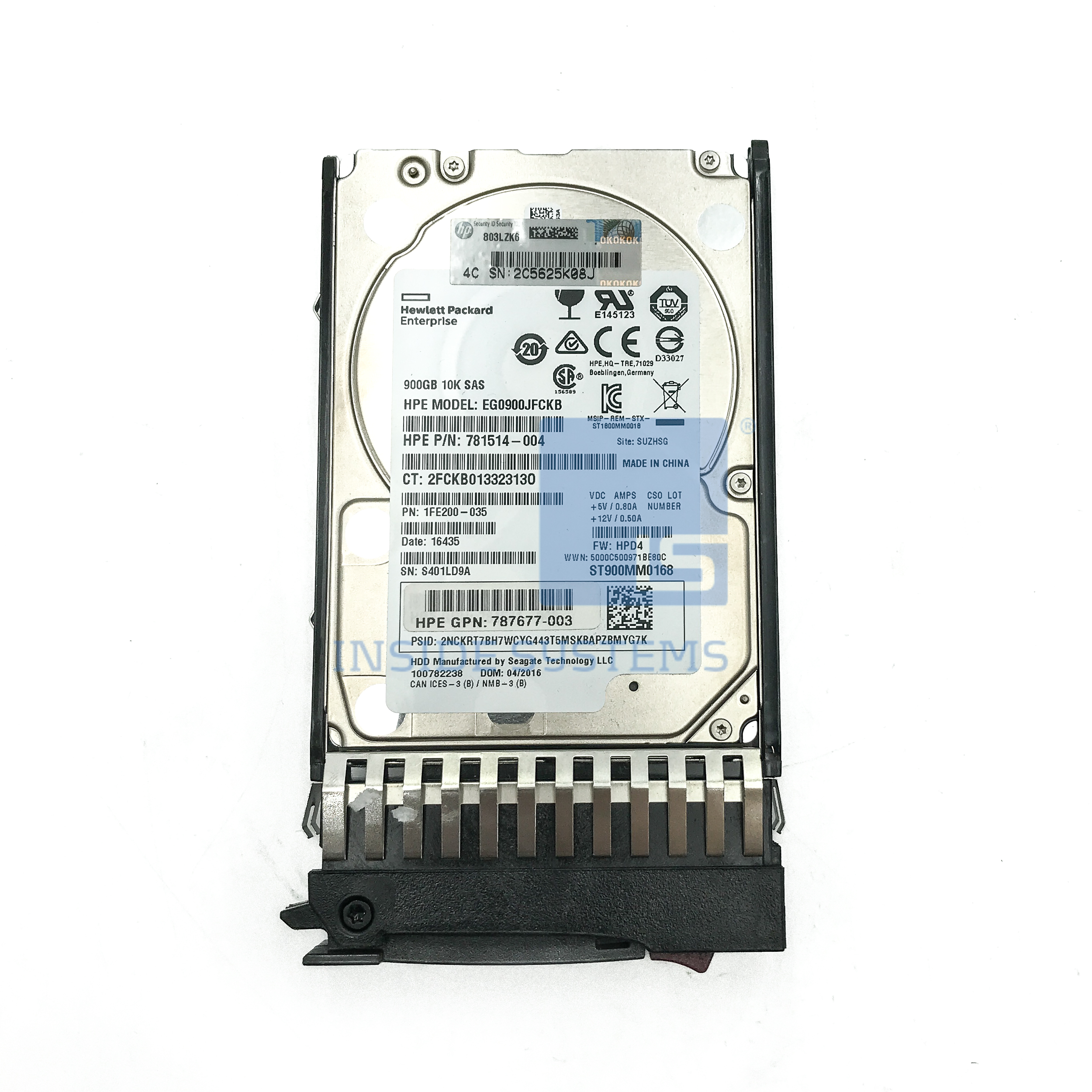 787647-001 - MSA 900GB 10K 12G SAS 2,5" HDD 2 787647-001 - MSA 900GB 10K 12G SAS 2,5" HDD