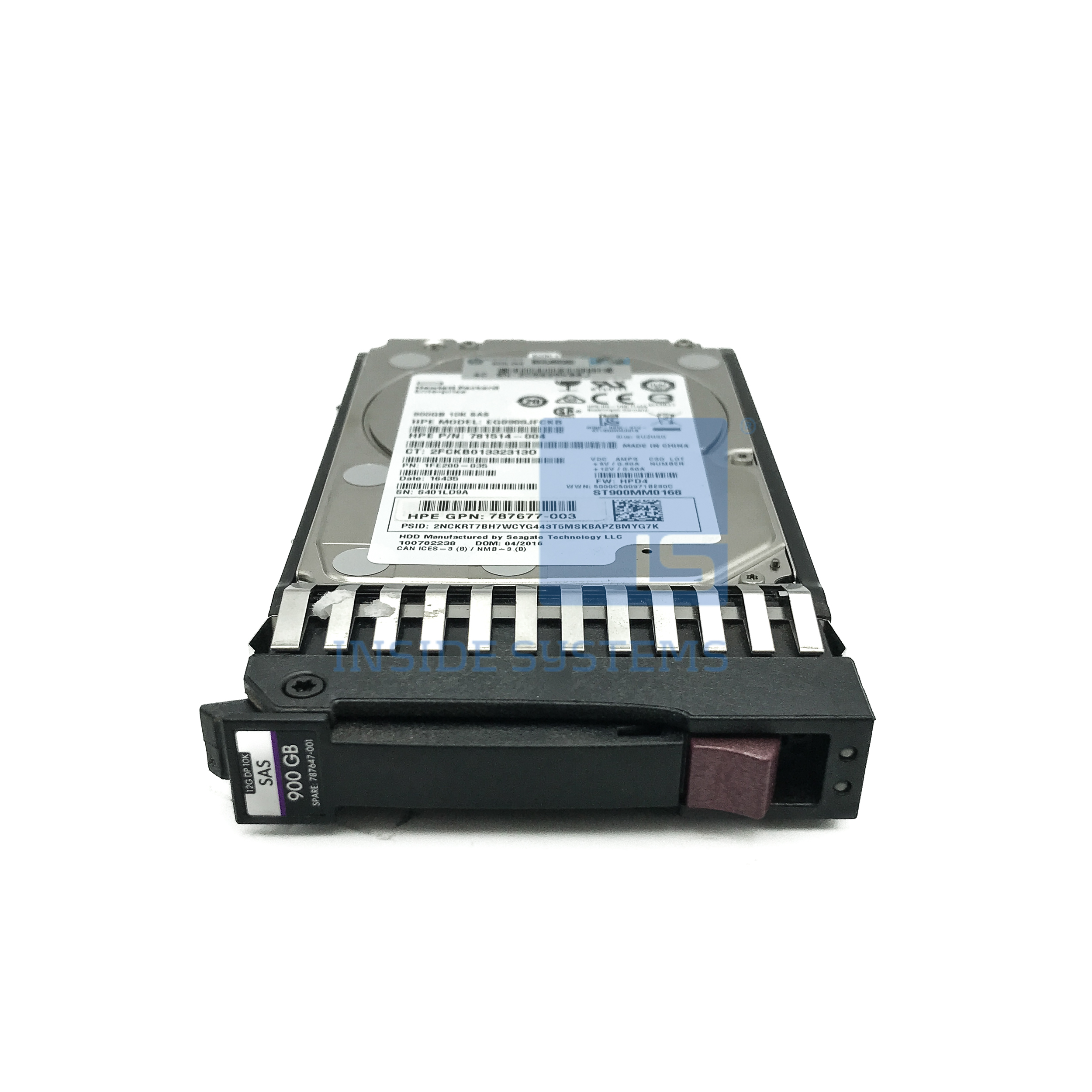 787647-001 - MSA 900GB 10K 12G SAS 2,5" HDD 3 787647-001 - MSA 900GB 10K 12G SAS 2,5" HDD - Image 2