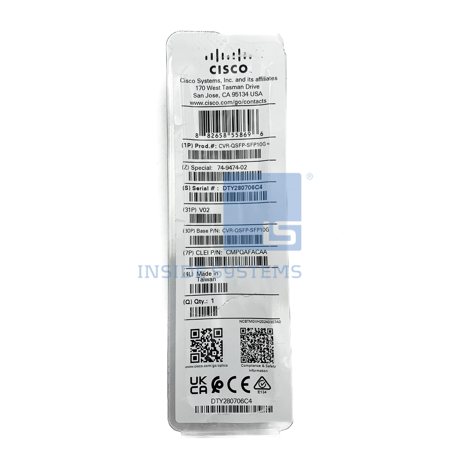 CVR QSFP SFP10G 01 A