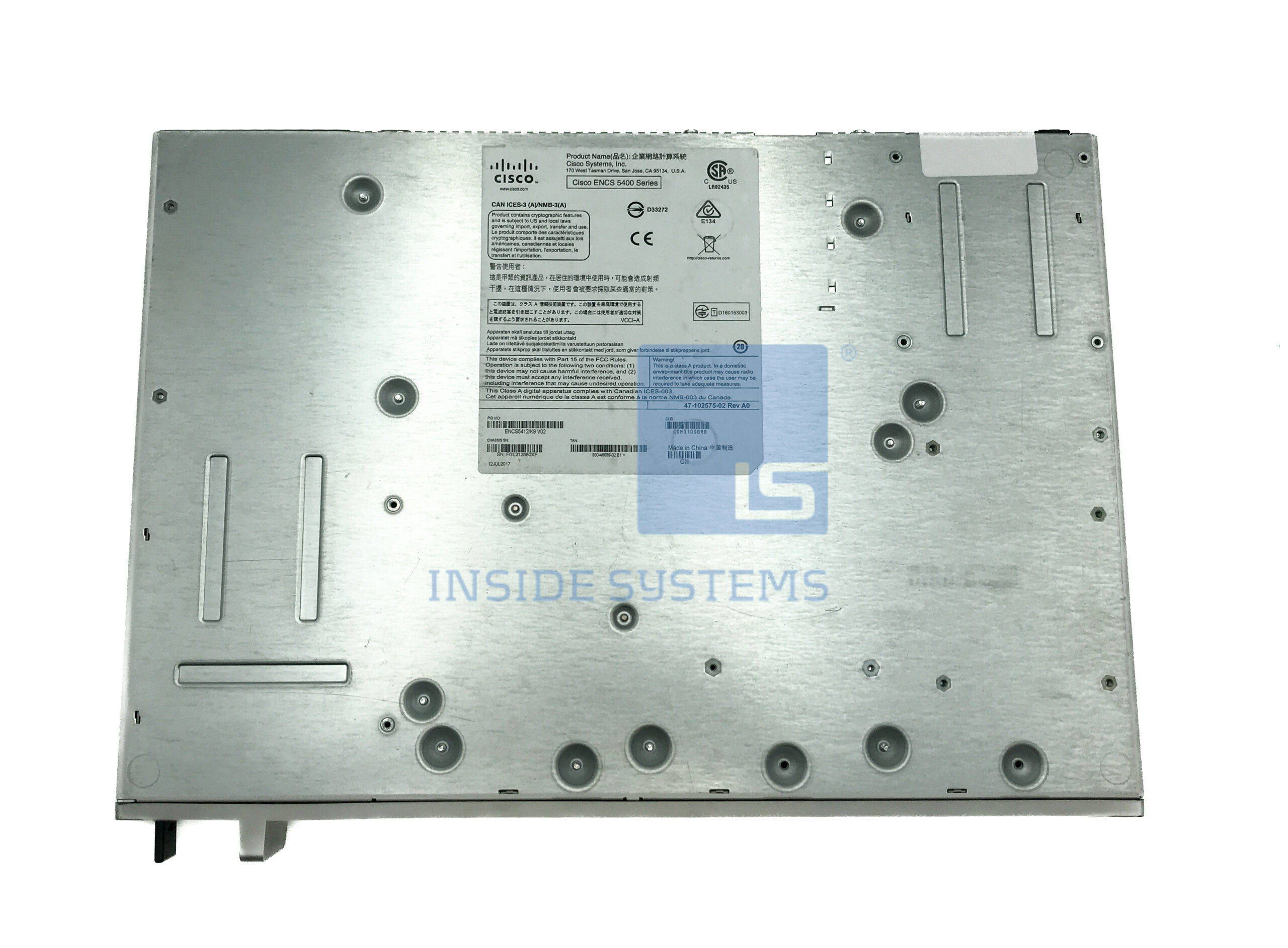 ENCS5412-K9 – Cisco ENCS 5412 (12-core Intel, 16G DRAM – Inside Systems A/S