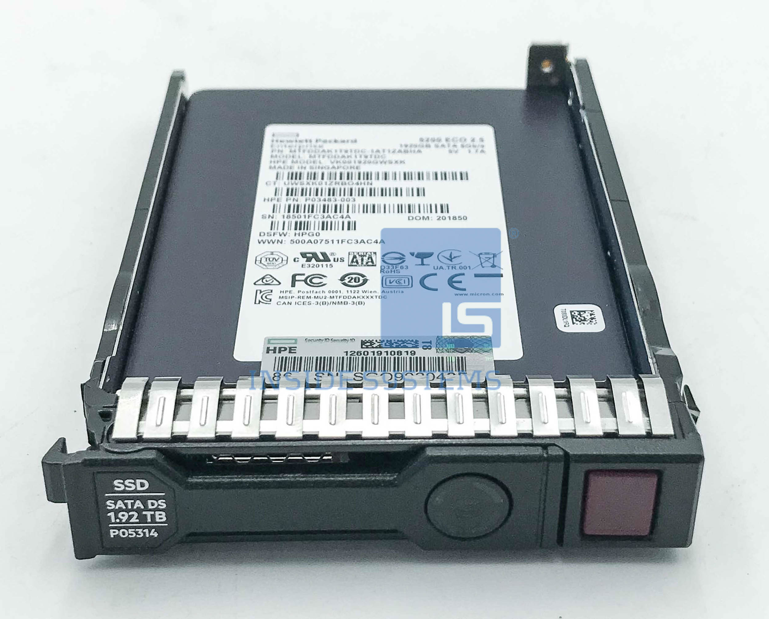 P04478-B21 - 1.92TB 6G RI SC SATA 2.5" SSD 4 P04478-B21 - 1.92TB 6G RI SC SATA 2.5" SSD - Image 2