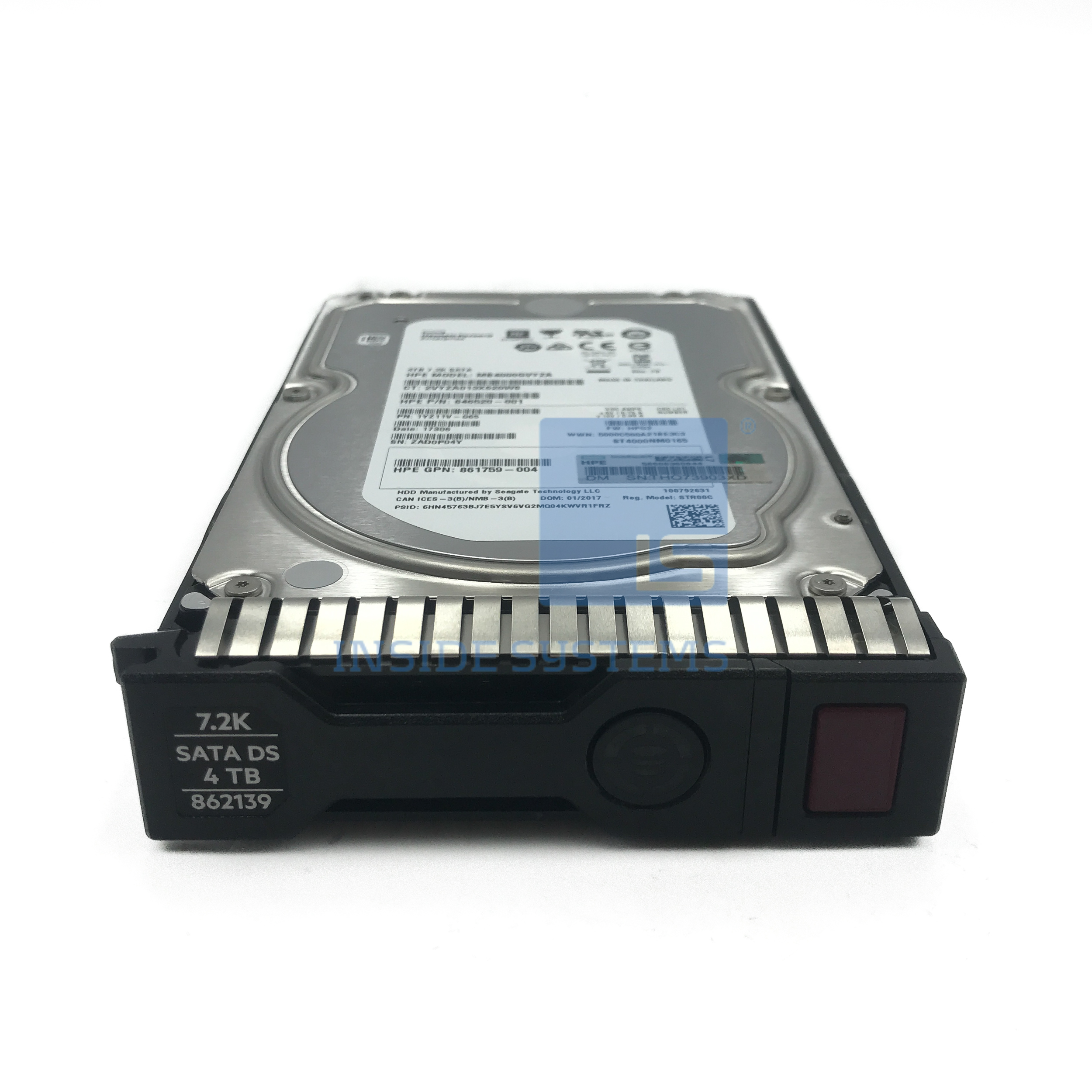 862139-001 - 4TB 7.2K 6G SC SATA 3.5" HDD 4 862139-001 - 4TB 7.2K 6G SC SATA 3.5" HDD - Image 2