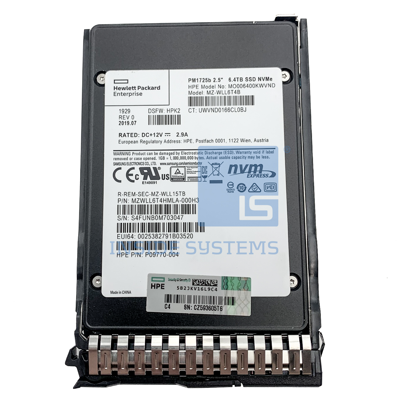 P10472-001 - 6.4TB U.2 MU P4610 SCN NVMe 2.5" SSD 2 P10472-001 - 6.4TB U.2 MU P4610 SCN NVMe 2.5" SSD