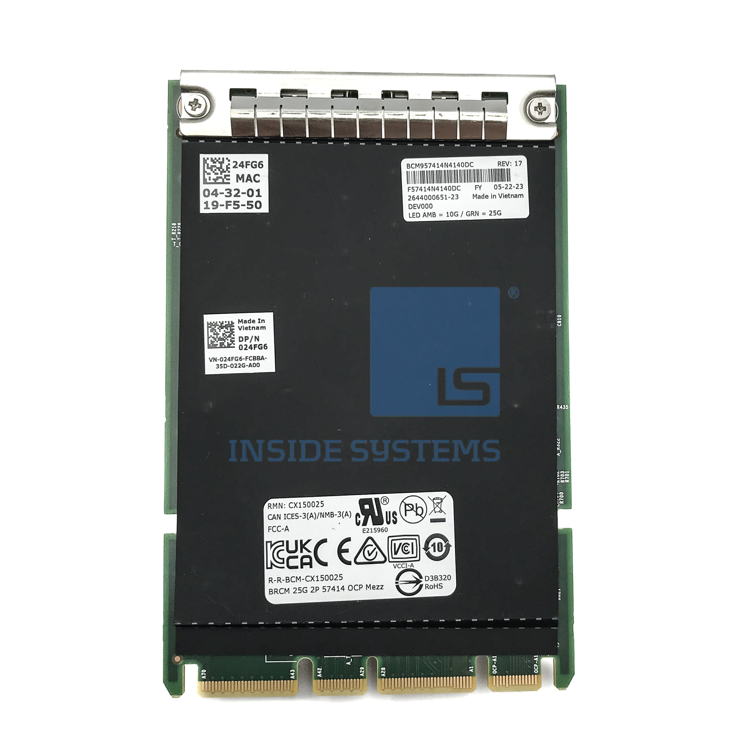 24FG6 - DELL 57414 25GB 2-Port SFP28 OCP 3 - Image 2