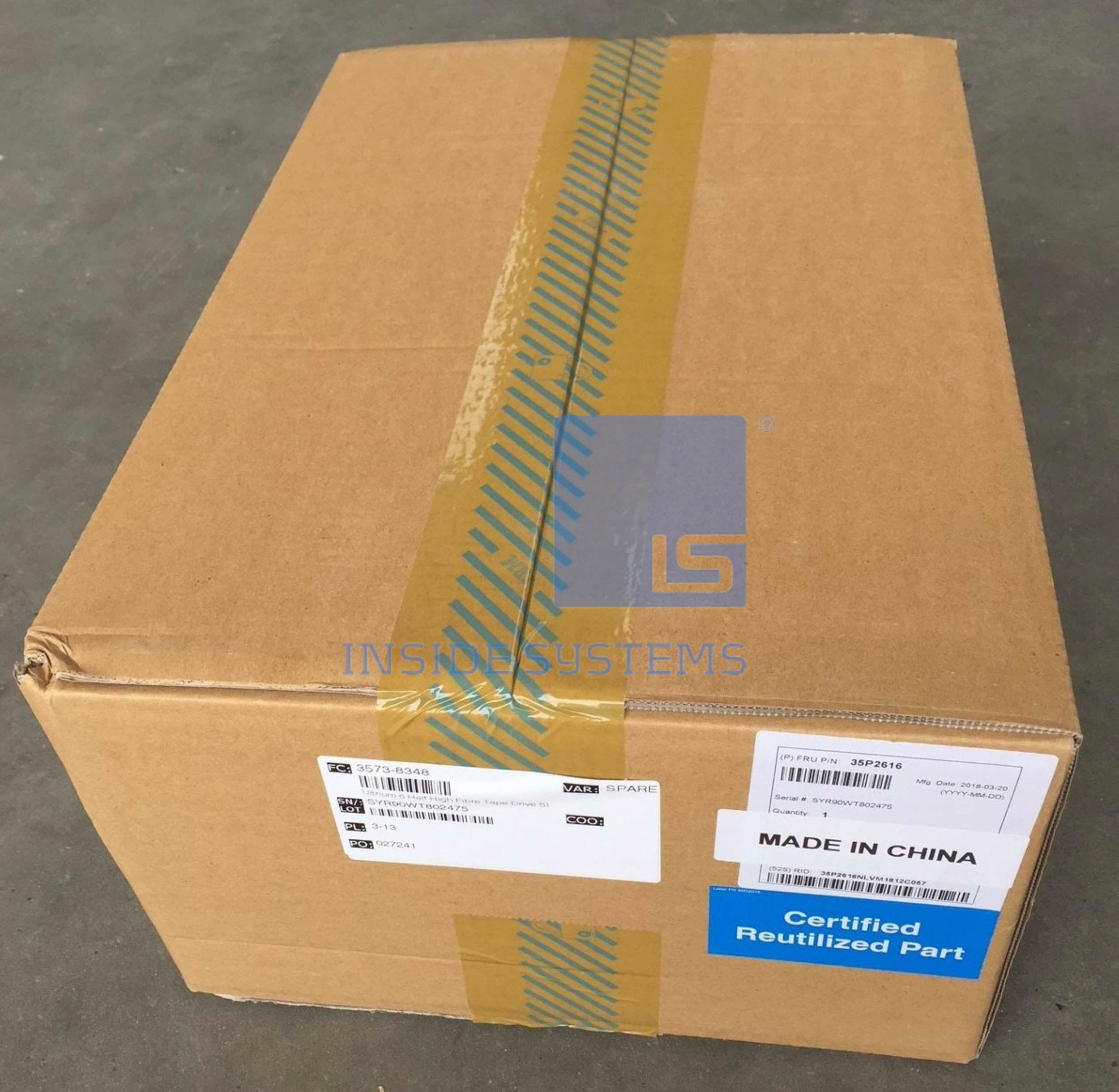 3573-8348-01 - ULTRIUM 6 HALF HIGH FIBRE DRIVE 6 3573 8348 01 A