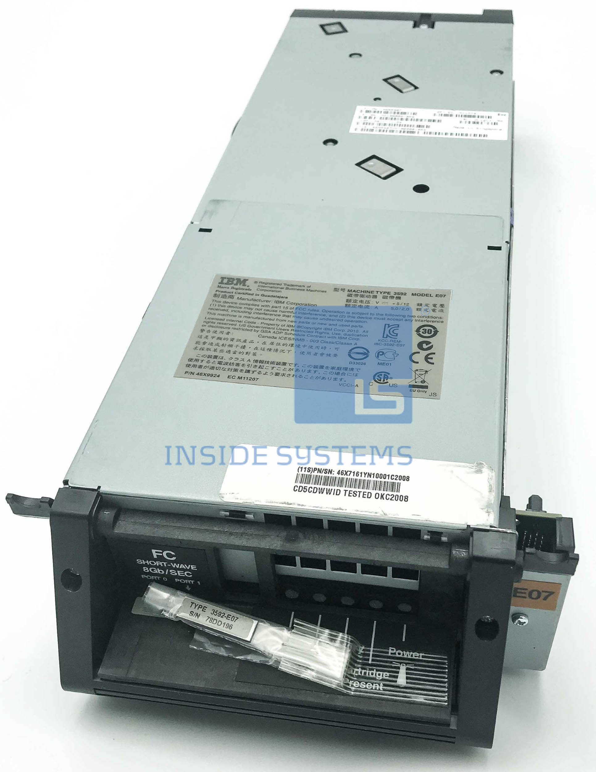3592-E07 - TS1140 8Gb Tape Drive Model E07 6 3592-E07 - TS1140 8Gb Tape Drive Model E07 - Image 6