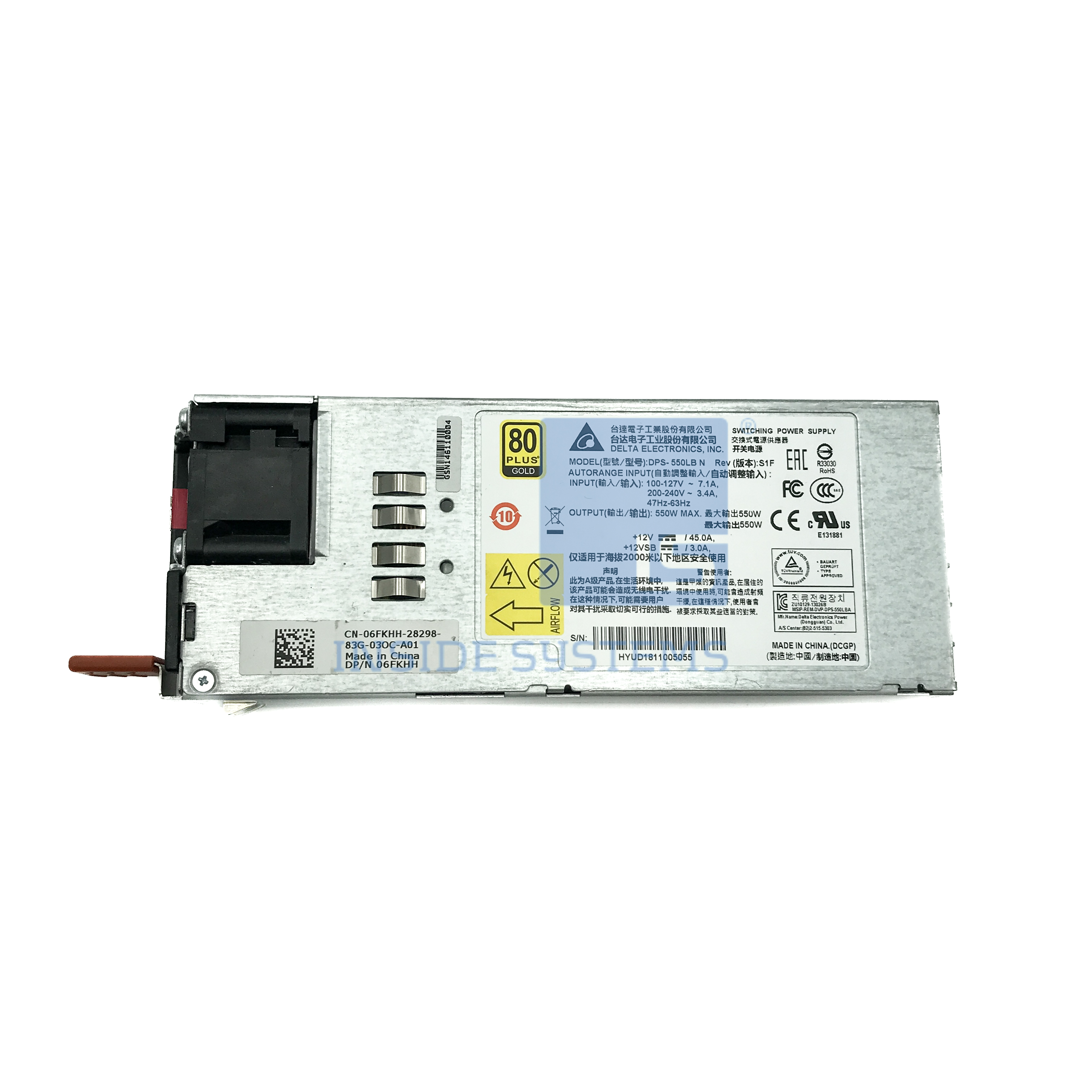 450-AFLI - DELL 550w I/O to PSU airflow PSU - Image 2