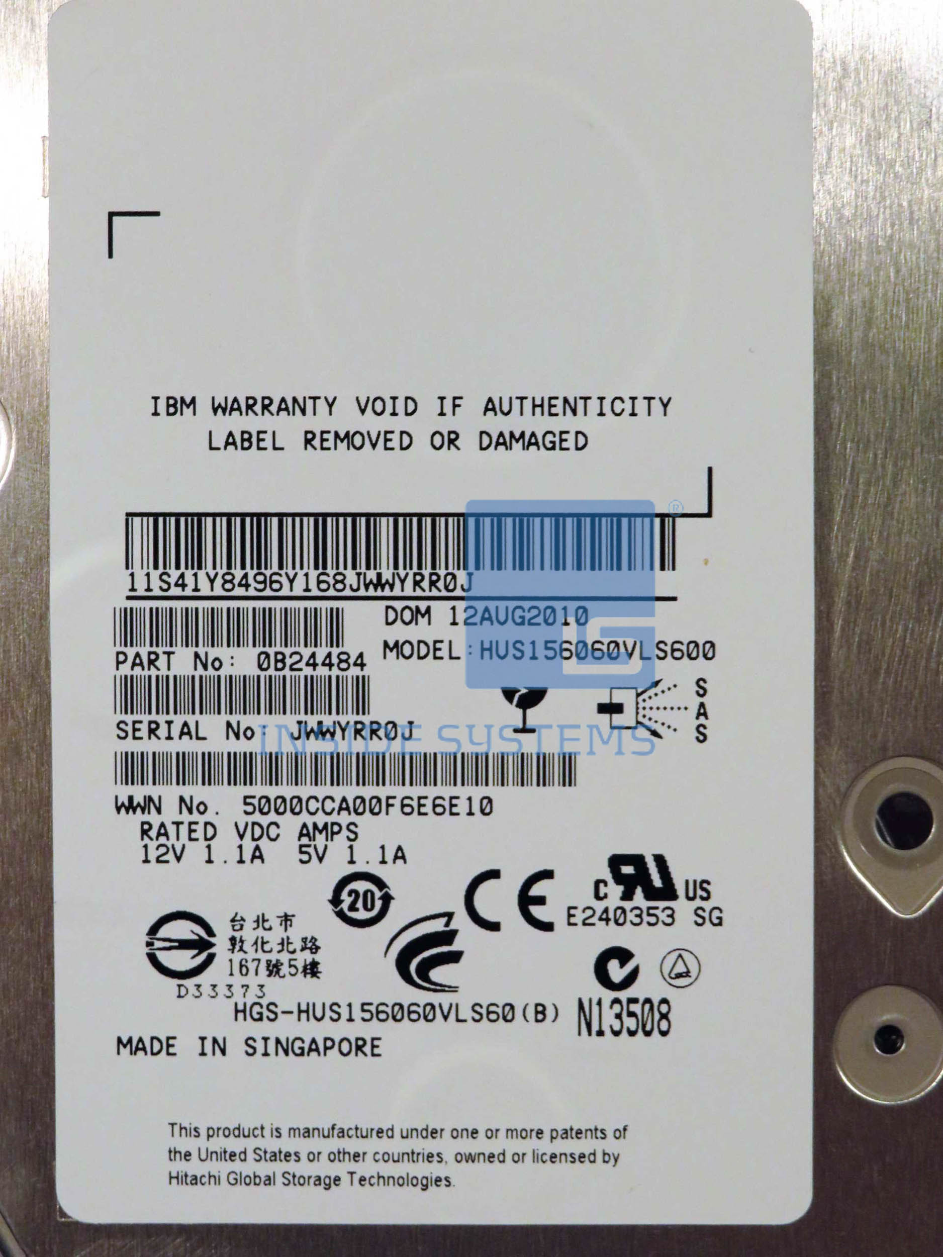 46X5408 - IBM 600GB 15K 6GBPS SAS 3.5'' HARD DRIVE - Image 2