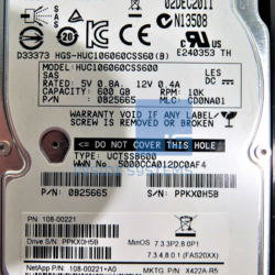 Alternative view of 46X5428 - 2857-4101 600GB SAS 10K SFF 2.5" HDD
