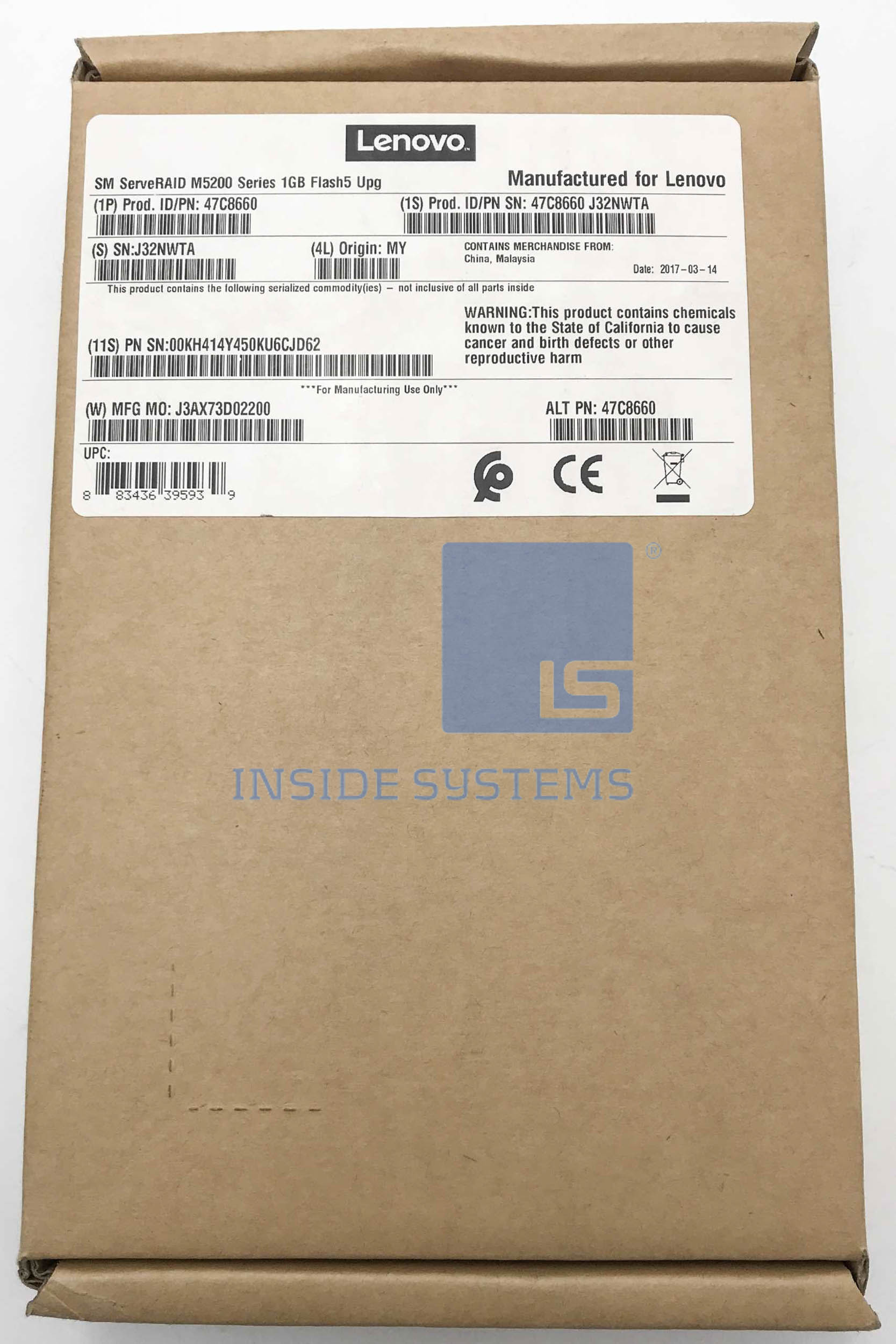 47C8660-01 - ServeRAID M5200 Series 1GB Flash/RAID 5 4 47C8660-01 - ServeRAID M5200 Series 1GB Flash/RAID 5 - Image 2