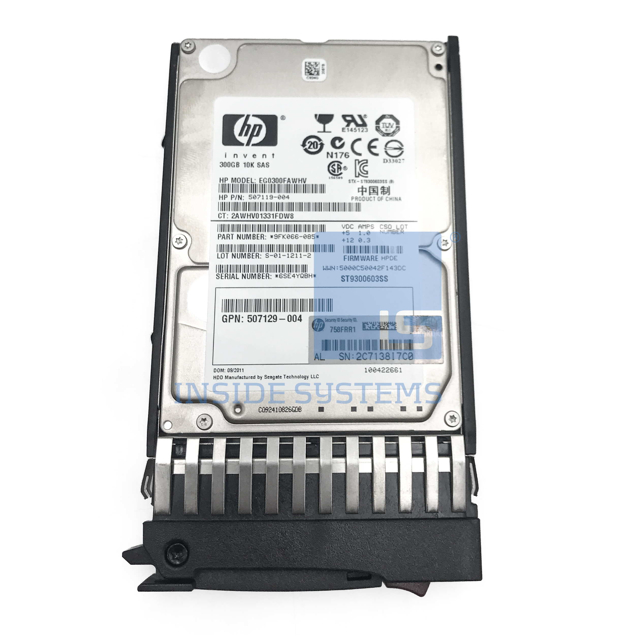 507284-001-7 - 300GB 10K 6G ST SAS 2.5" HDD