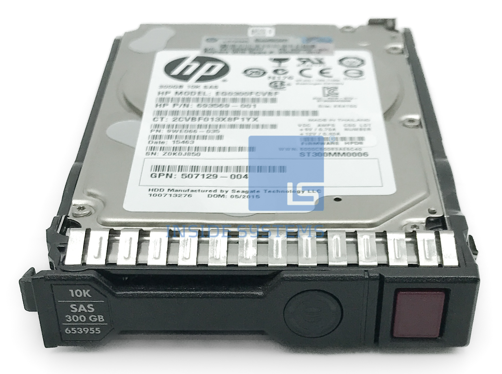 653955-001 - 300GB 10K 6G SC SAS 2.5" HDD 4 653955-001 - 300GB 10K 6G SC SAS 2.5" HDD - Image 2