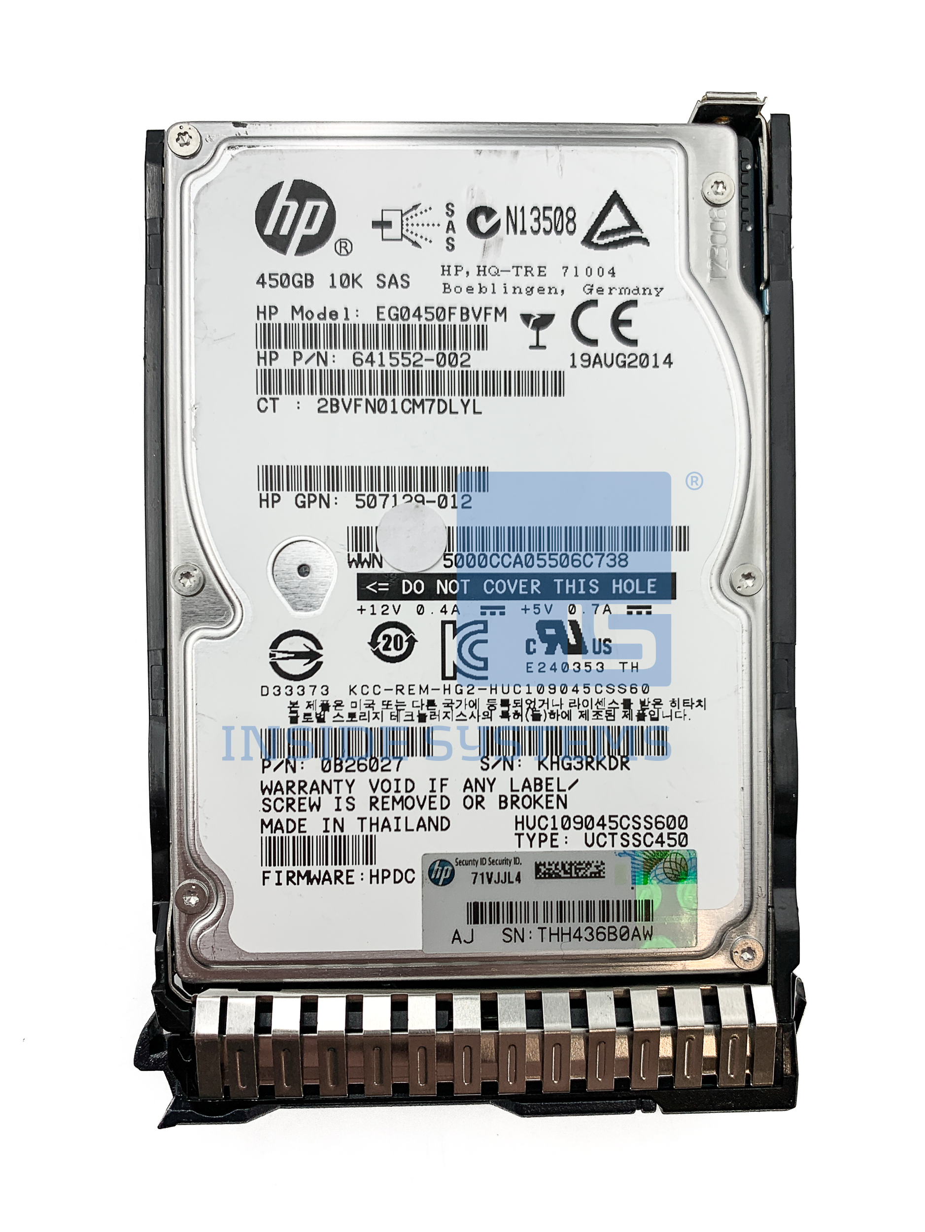 653956-001-1 - 450GB 10K 6G SC SAS 2.5" HDD 3 653956-001-1 - 450GB 10K 6G SC SAS 2.5" HDD