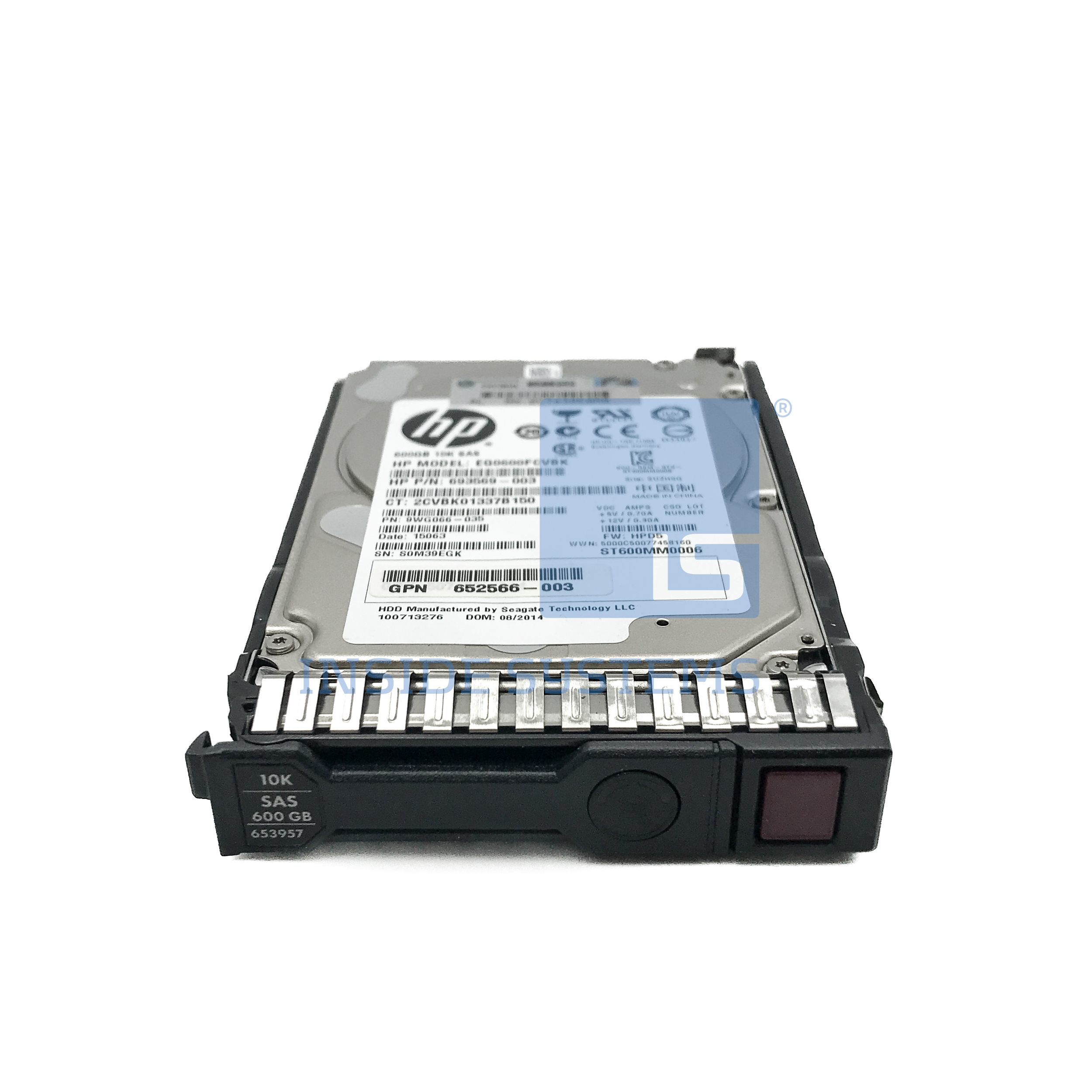 653957-001 - 600GB 10K 6G SC SAS 2.5" HDD 4 653957-001 - 600GB 10K 6G SC SAS 2.5" HDD - Image 2