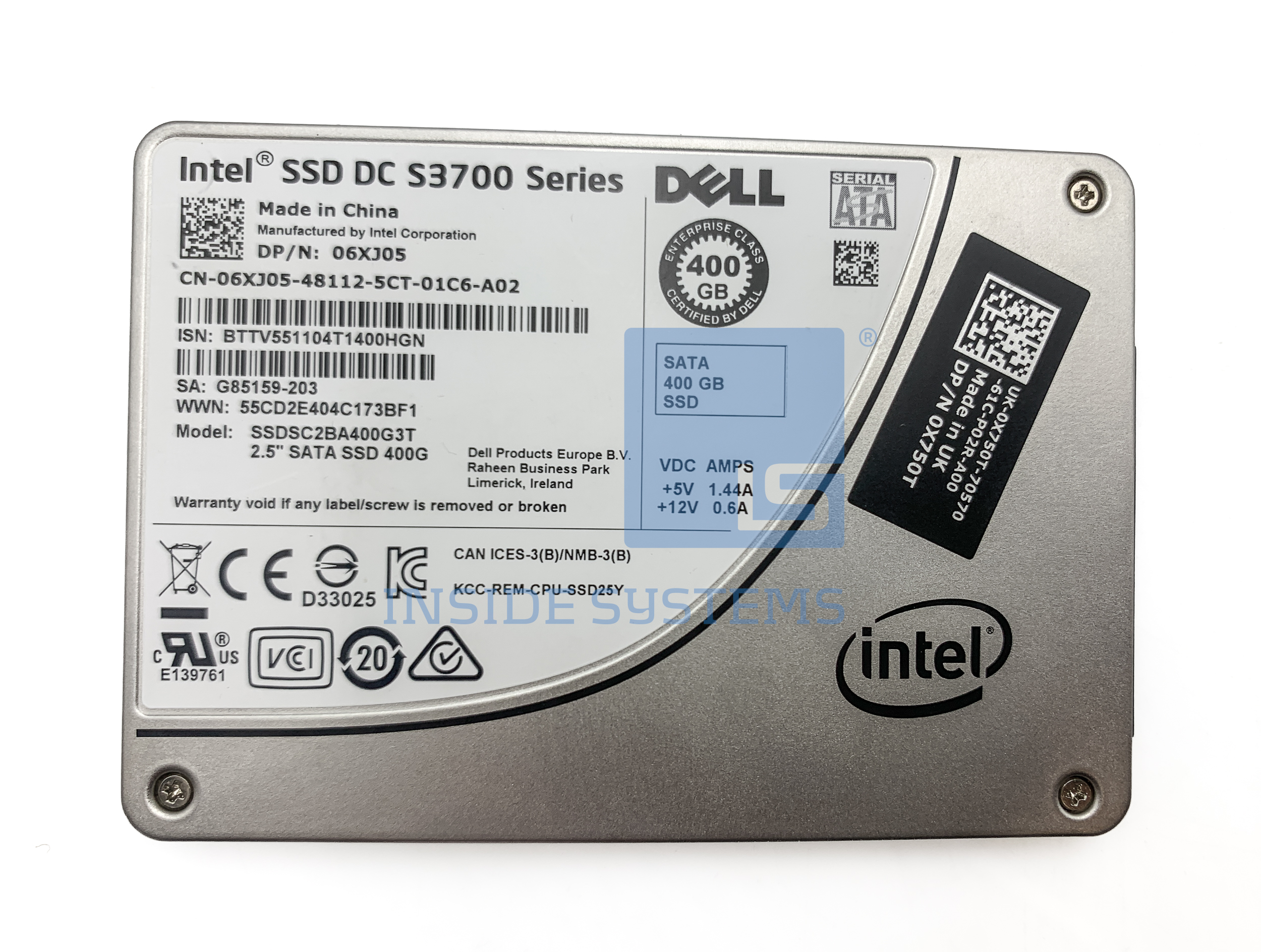 6XJ05-04 - DELL 400GB 6G MU SATA 2.5" SSD