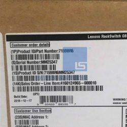 Alternative view of 7159BR6-01 - Lenovo RackSwitch G8124E (Rear to Front)